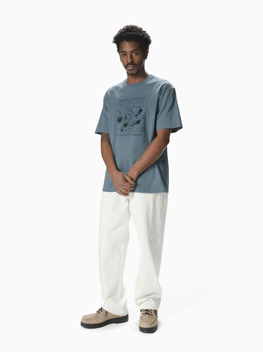 thisisneverthat - Confusing Basketball Tee (Slate) product image 4 | TRAB K-Fashion Australia