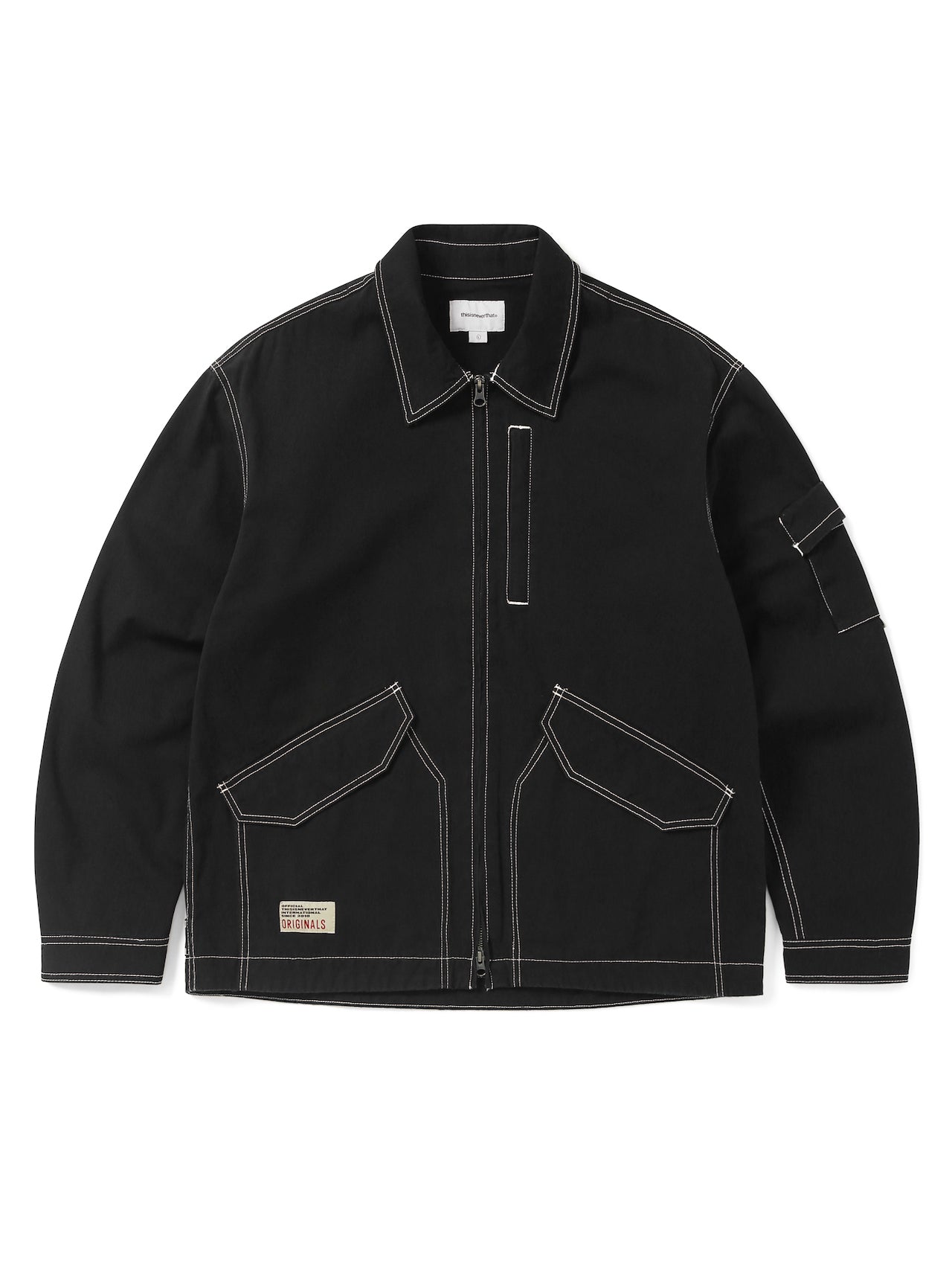 thisisneverthat - Contrast Stitch Jacket (blue) product image 1 | TRAB K-Fashion Australia