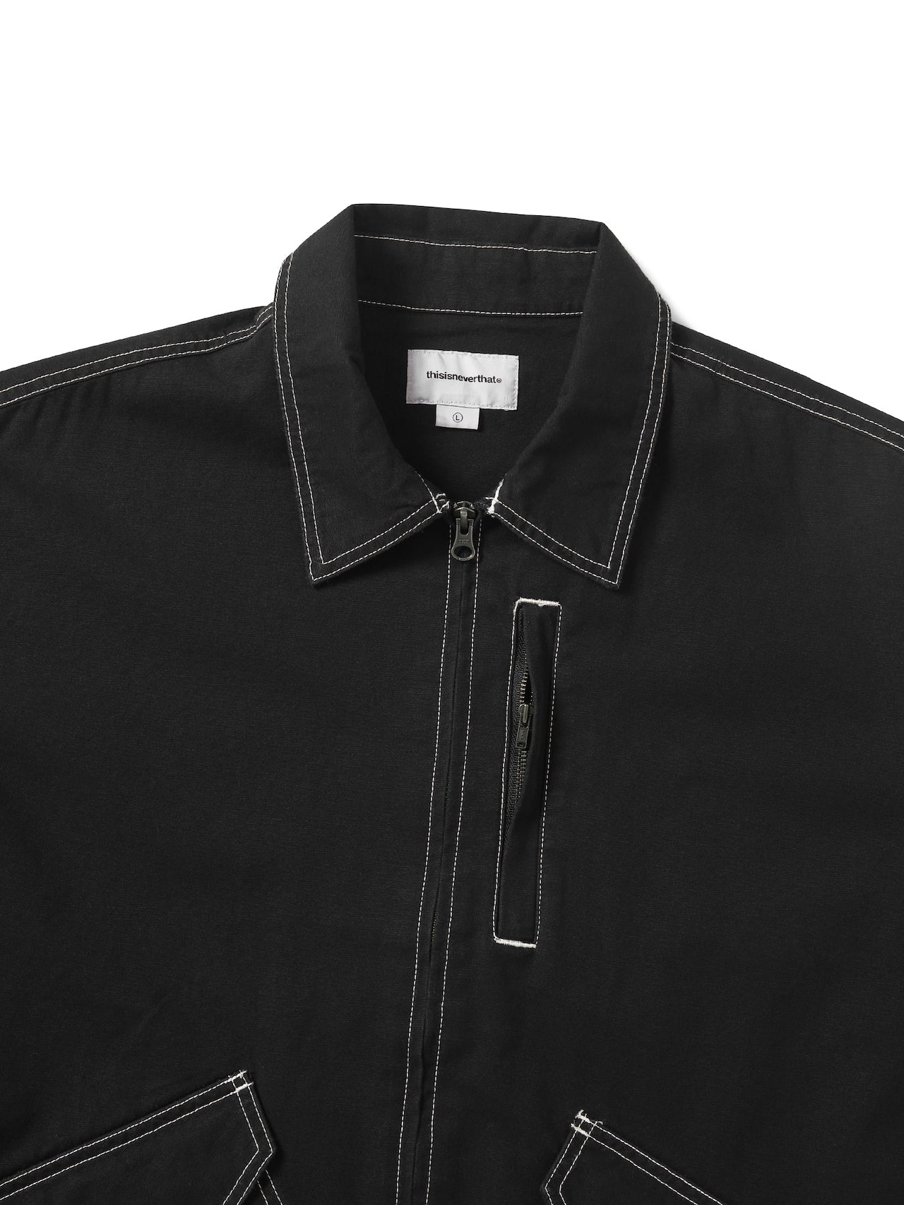 thisisneverthat - Contrast Stitch Jacket (blue) product image 2 | TRAB K-Fashion Australia