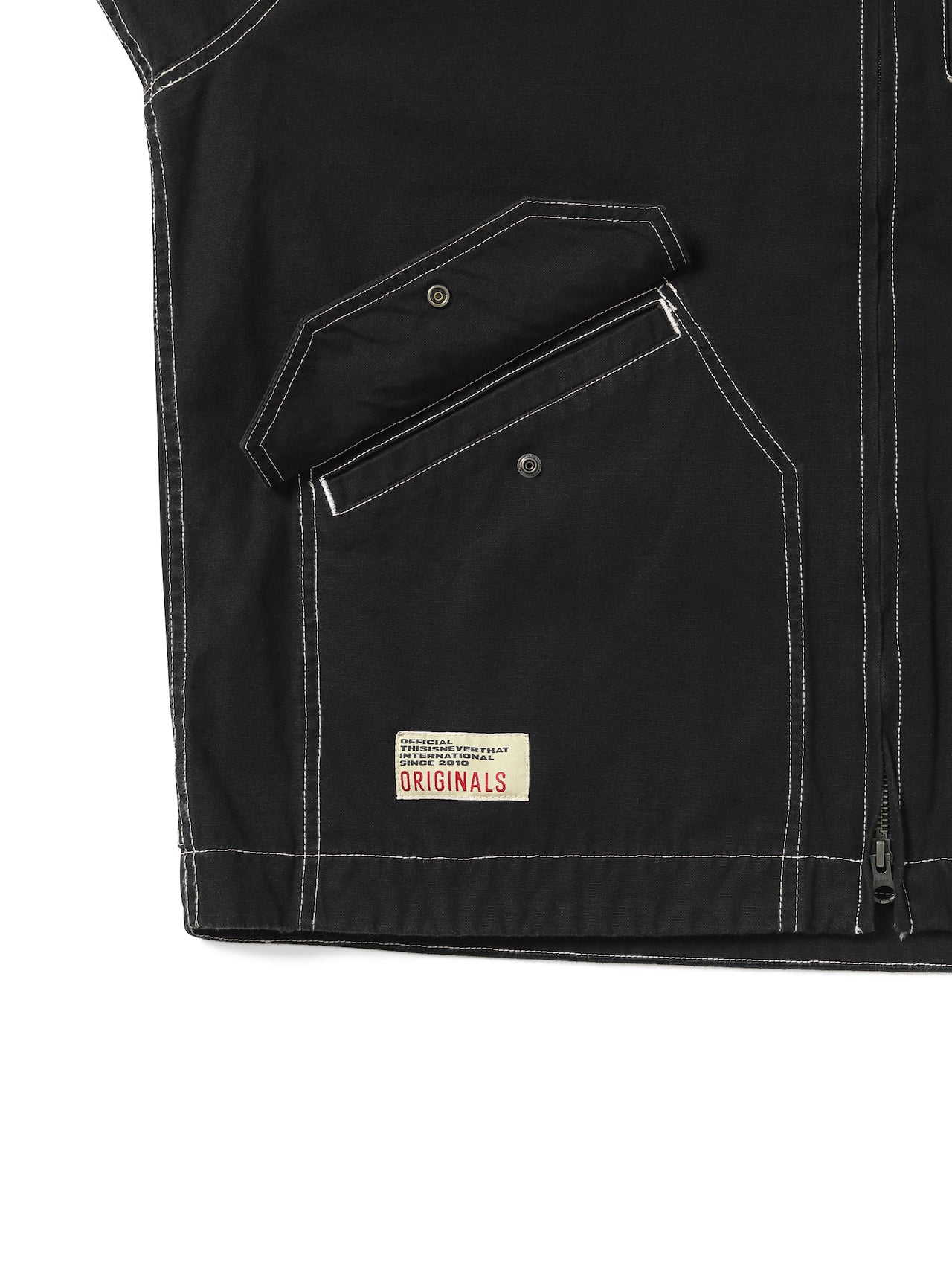 thisisneverthat - Contrast Stitch Jacket (black) product image 4 | TRAB K-Fashion Australia