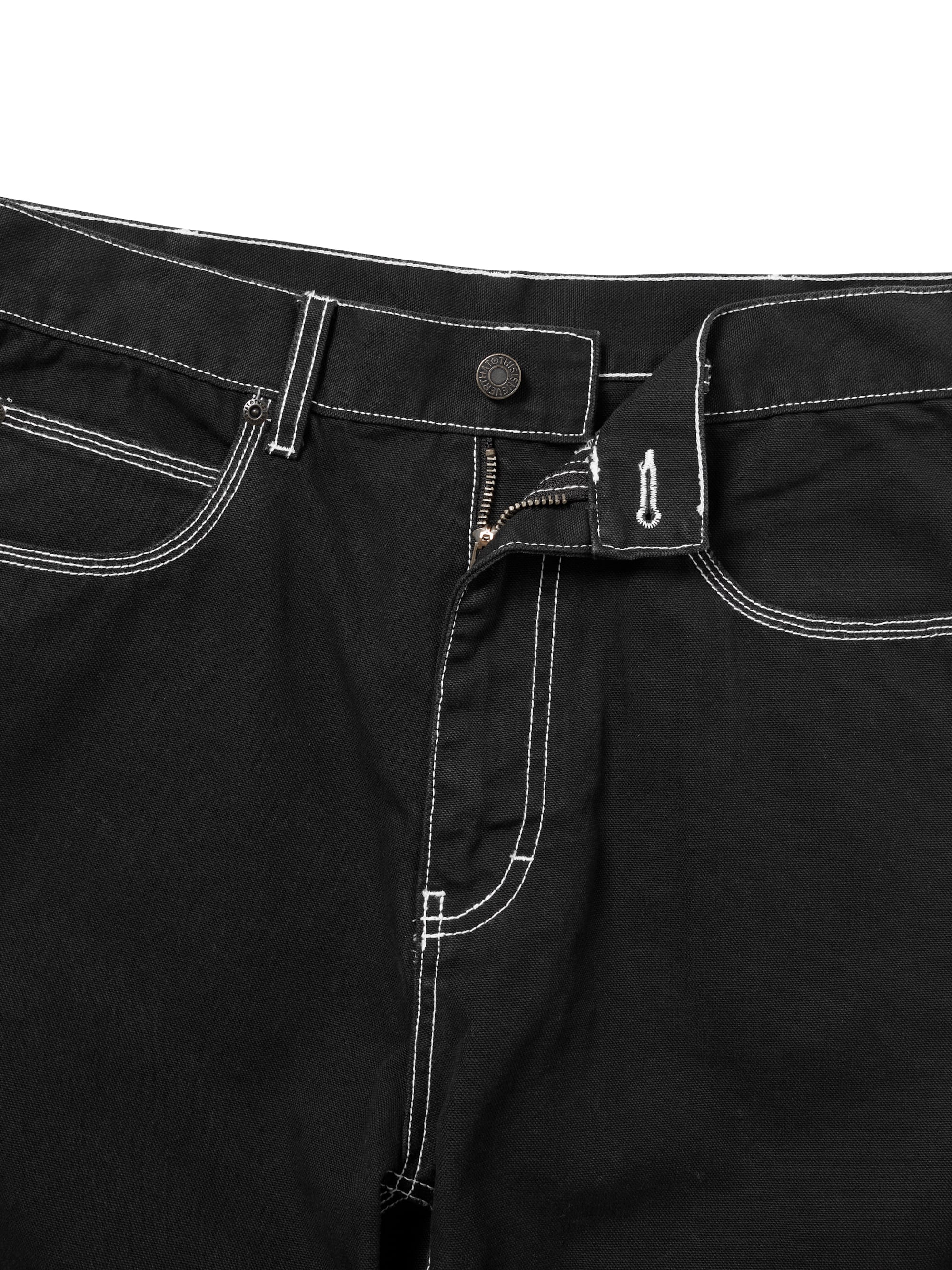 thisisneverthat - Contrast Stitch Short (black) product image 2 | TRAB K-Fashion Australia
