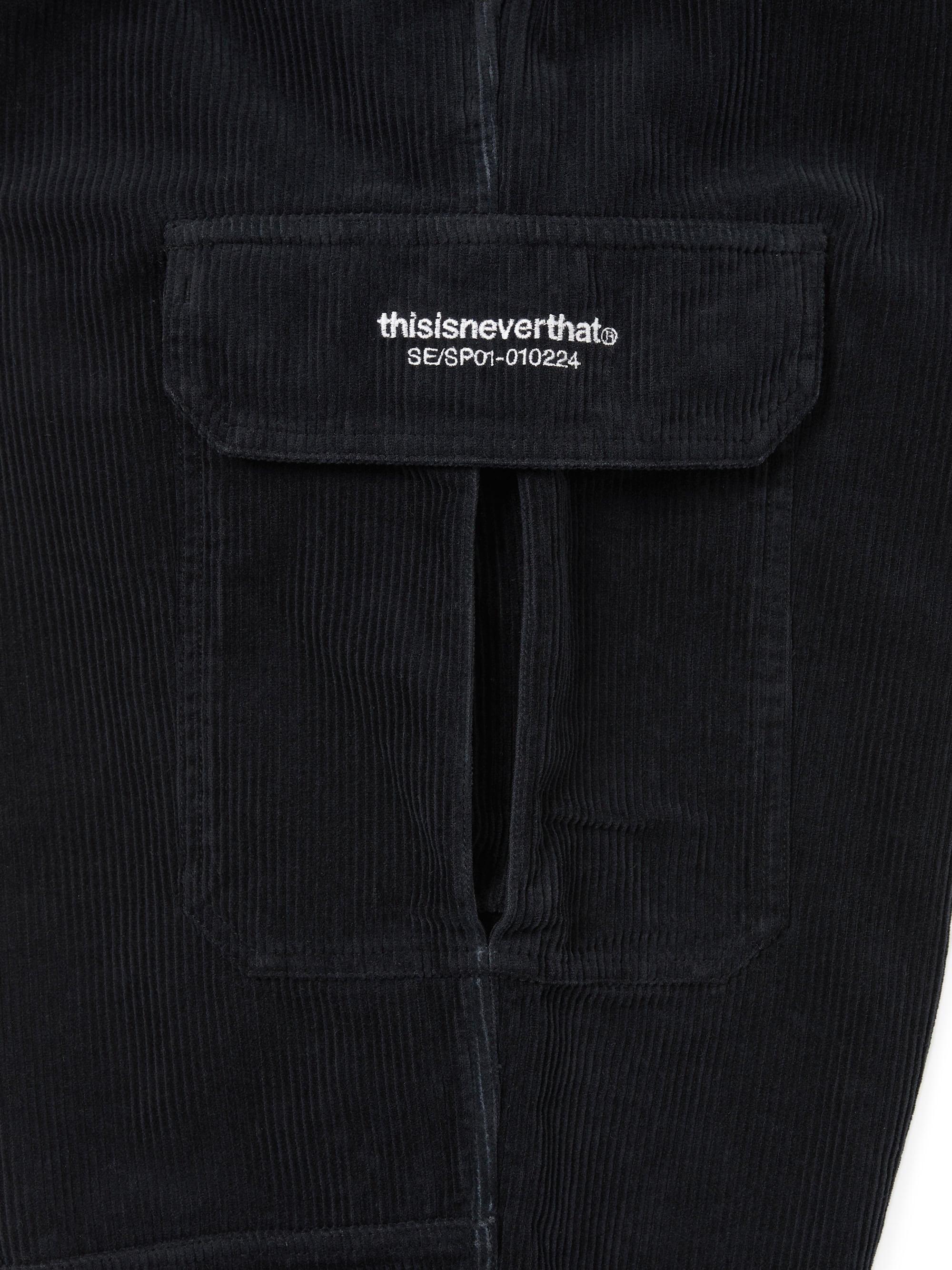 thisisneverthat - Corduroy Cargo Pant (black) product image 4 | TRAB K-Fashion Australia