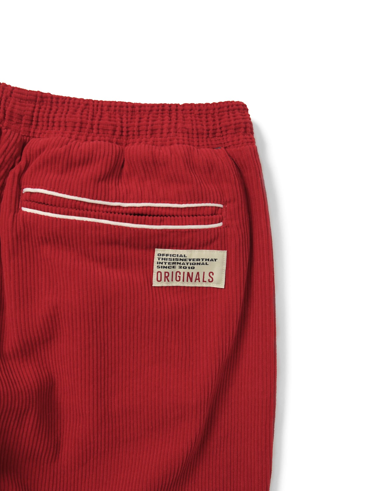thisisneverthat - Corduroy Track Pant (Red) product image 6 | TRAB K-Fashion Australia
