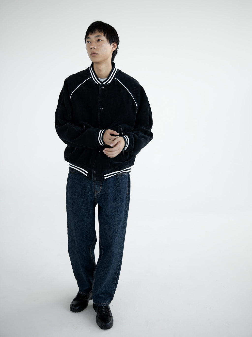 thisisneverthat - Corduroy Varsity Jacket (stone) product image 6 | TRAB K-Fashion Australia