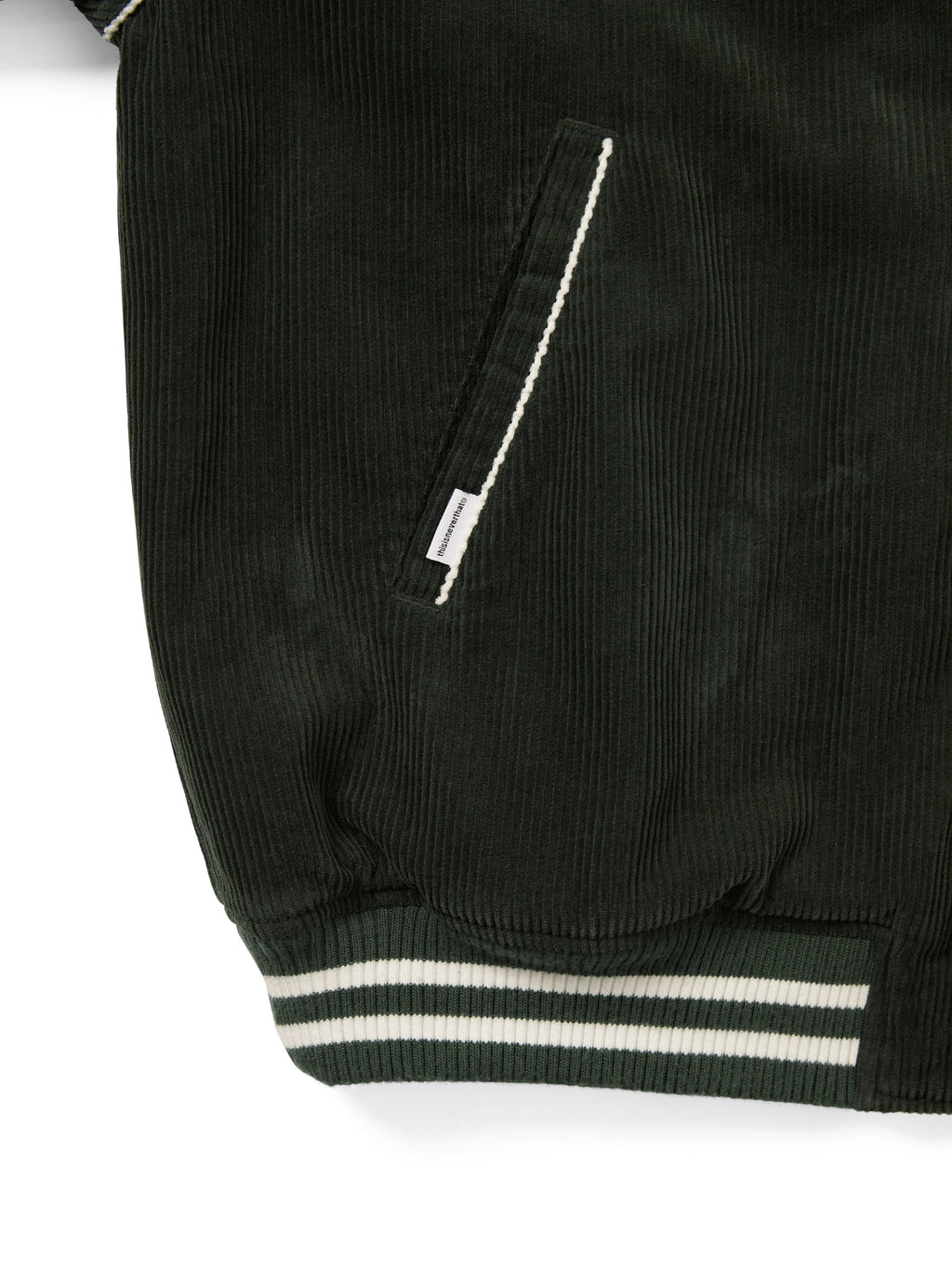 thisisneverthat - Corduroy Varsity Jacket (Green) product image 3 | TRAB K-Fashion Australia