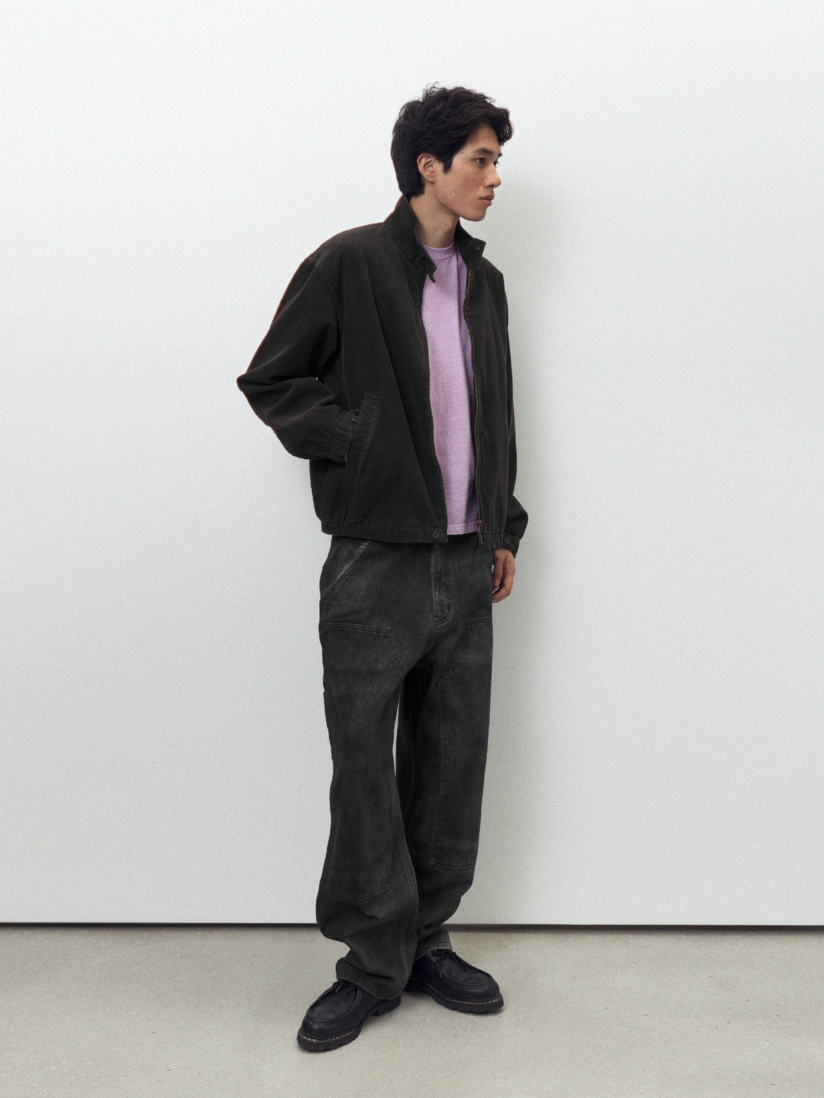 thisisneverthat - Corduroy Harrington Jacket (Off Black) product image 1 | TRAB K-Fashion Australia