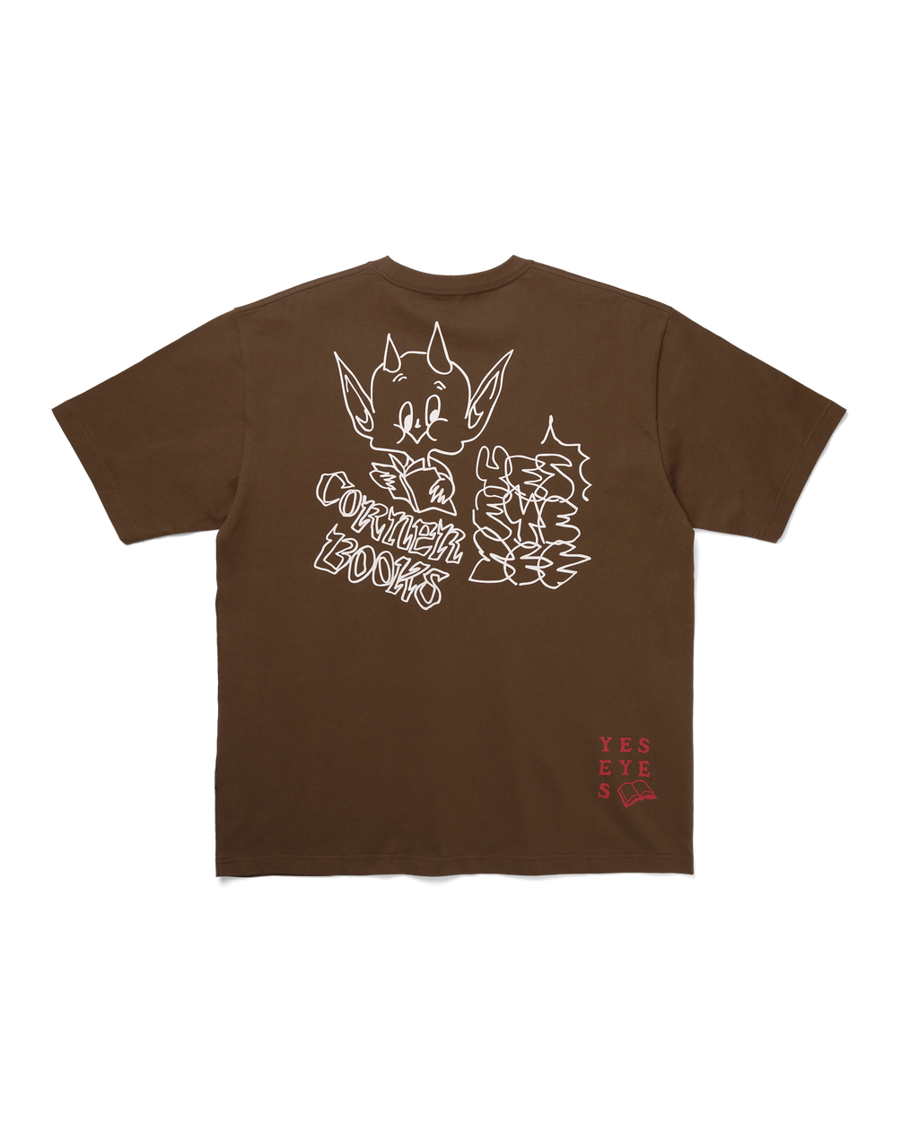 yeseyesee - Corner Reader Tee (Brown) product image 2 | TRAB K-Fashion Australia
