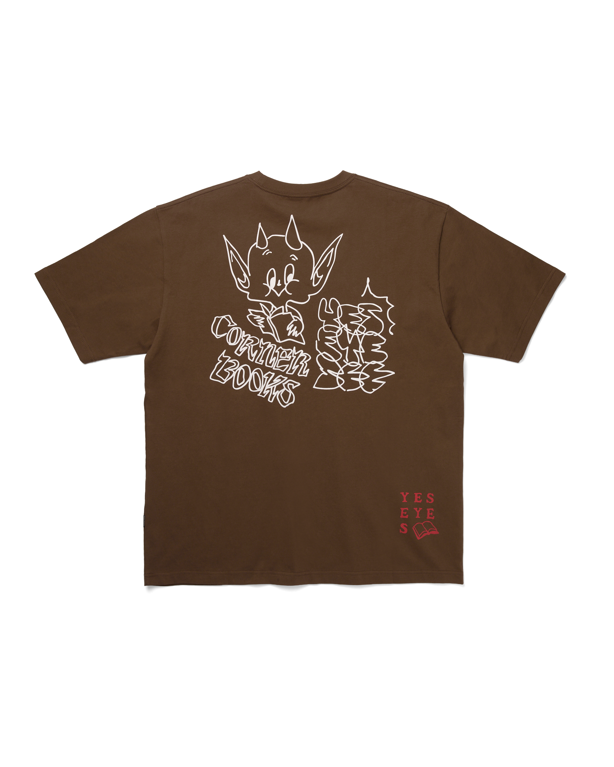 yeseyesee - Corner Reader Tee (Brown) product image 2 | TRAB K-Fashion Australia