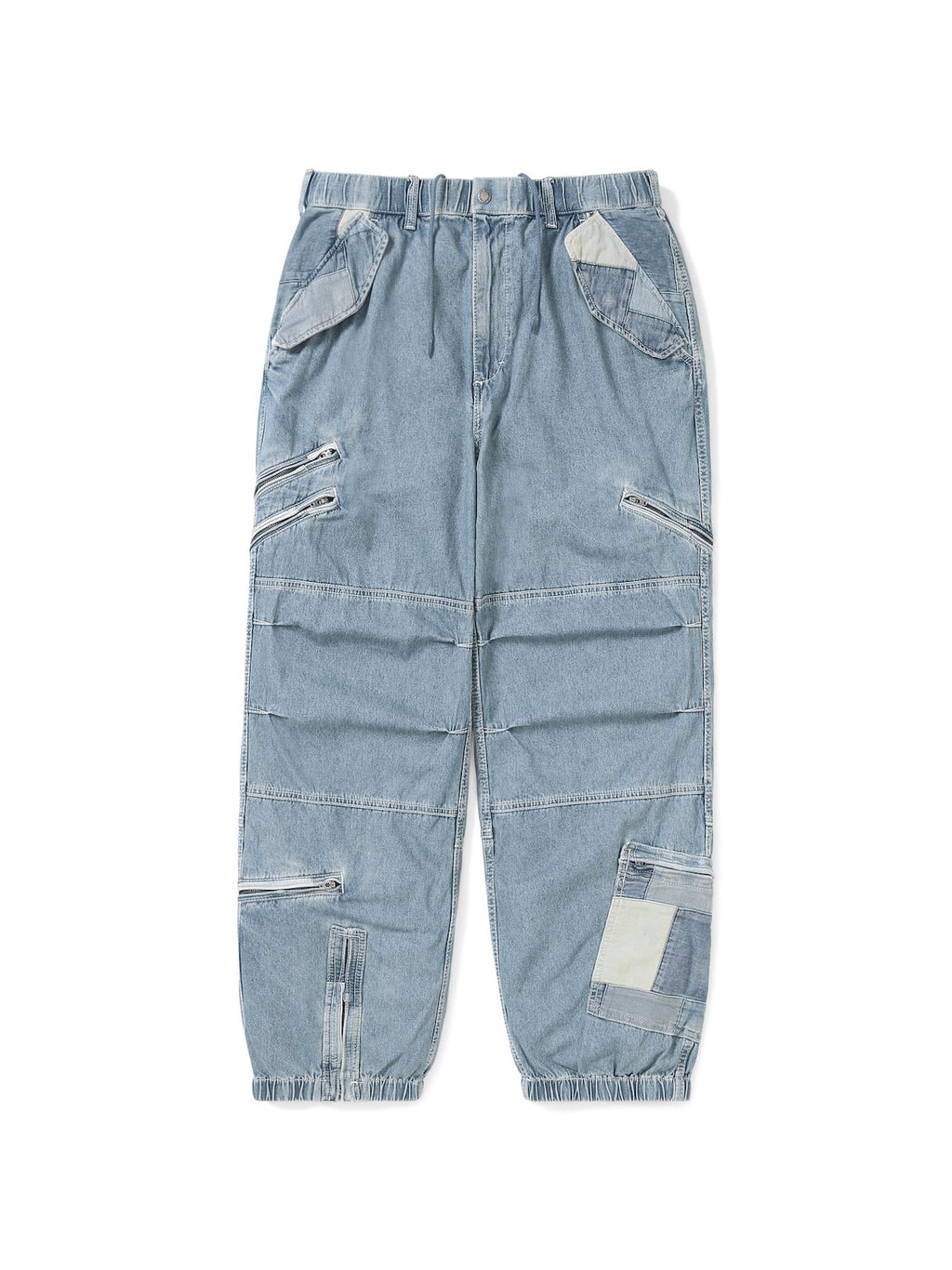thisisneverthat - Crazy Multi Zip Pant Washed (Blue) product image 1 | TRAB K-Fashion Australia
