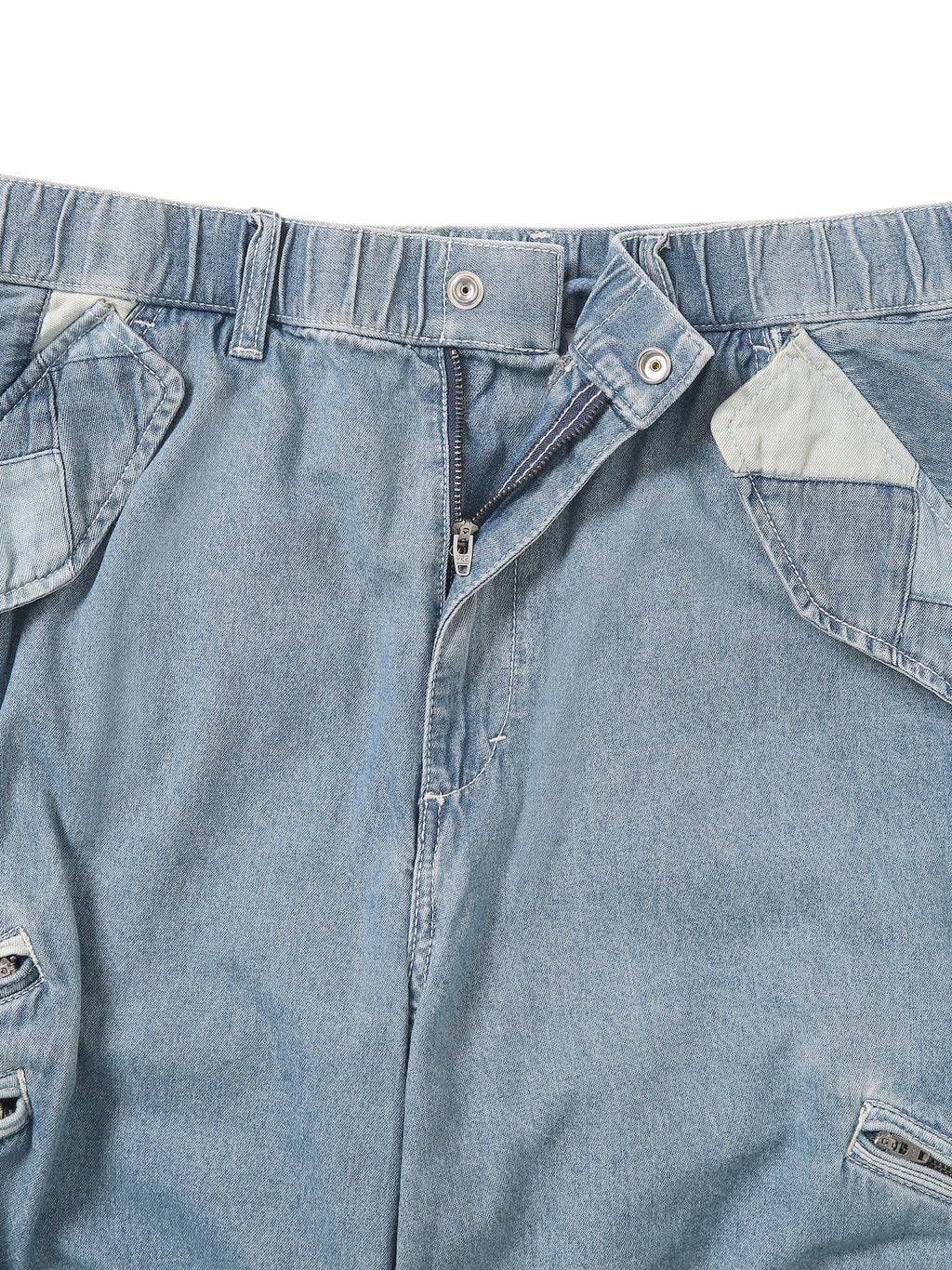 thisisneverthat - Crazy Multi Zip Pant Washed (Blue) product image 2 | TRAB K-Fashion Australia