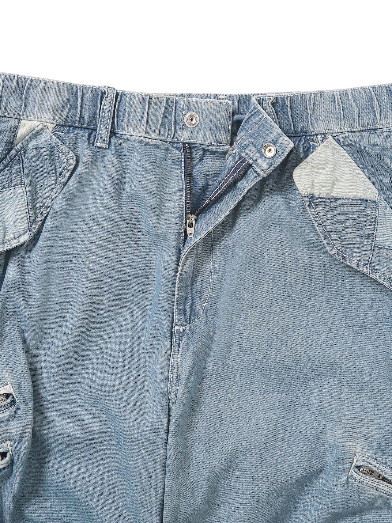 thisisneverthat - Crazy Multi Zip Pant Washed (Blue) product image 2 | TRAB K-Fashion Australia