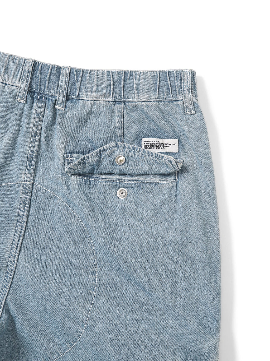 thisisneverthat - Crazy Multi Zip Pant Washed (Blue) product image 4 | TRAB K-Fashion Australia