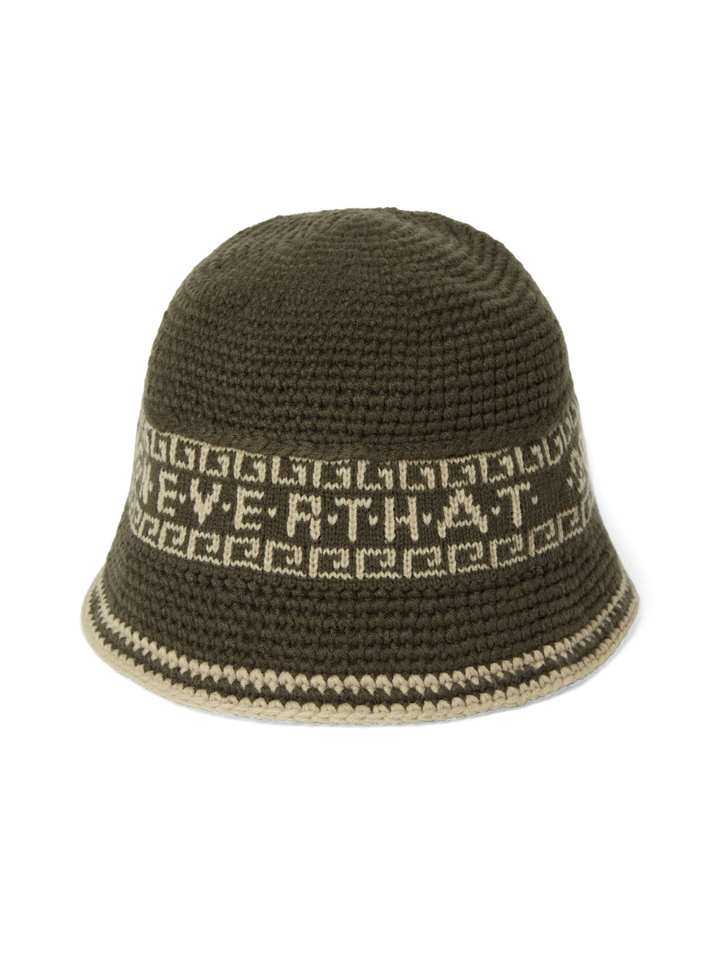 thisisneverthat - Crochet Bucket Hat (Olive) product image 2 | TRAB K-Fashion Australia