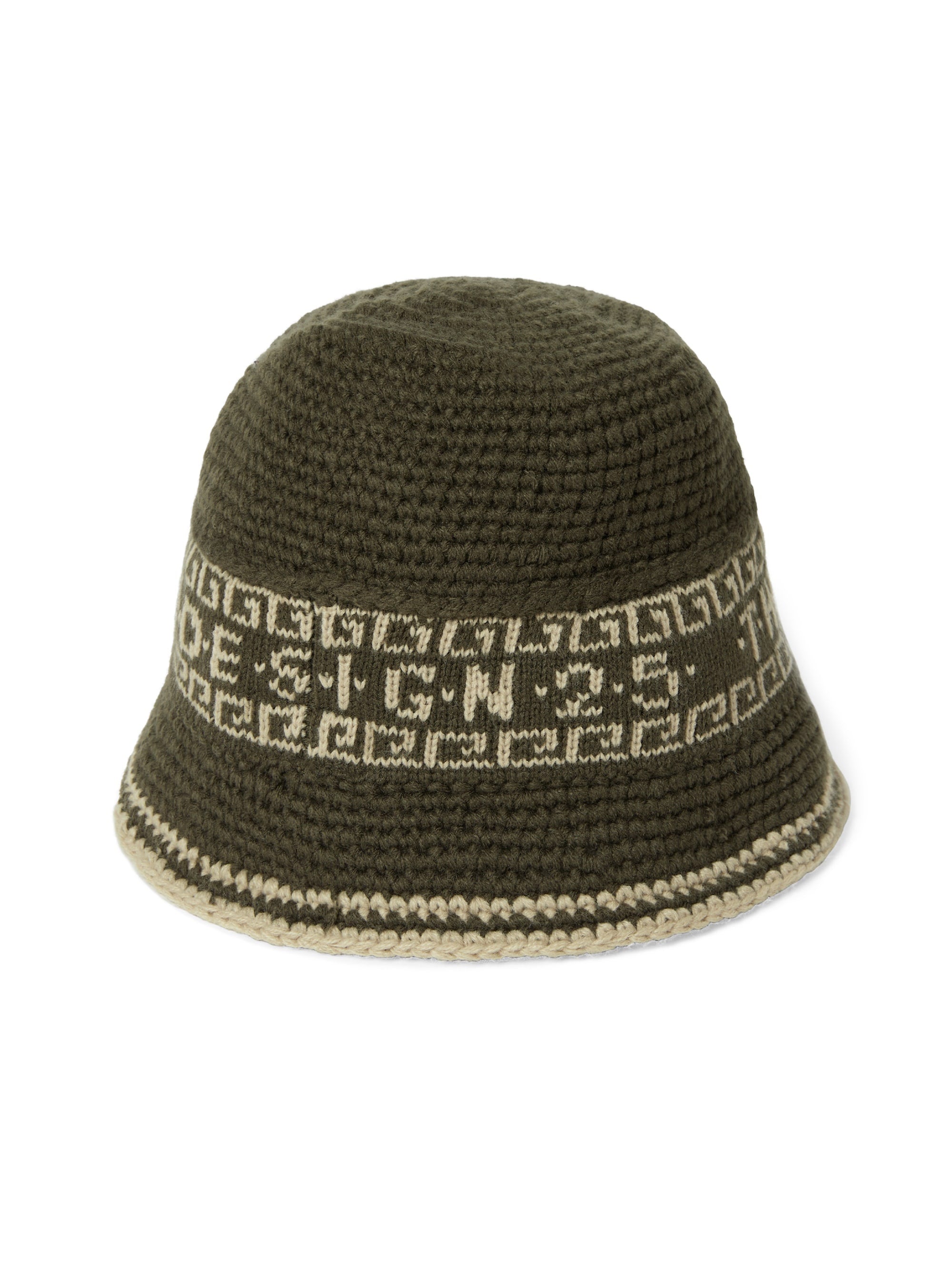 thisisneverthat - Crochet Bucket Hat (Olive) product image 3 | TRAB K-Fashion Australia
