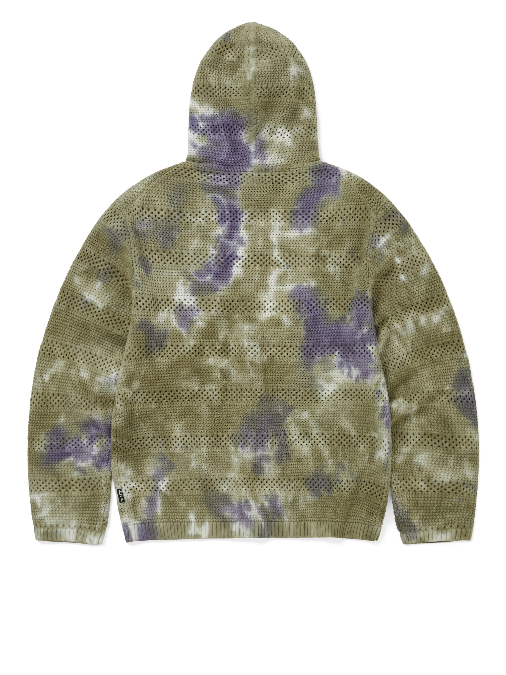 thisisneverthat - Crochet Knit Zip Hoodie (Olive Green) product image 3 | TRAB K-Fashion Australia