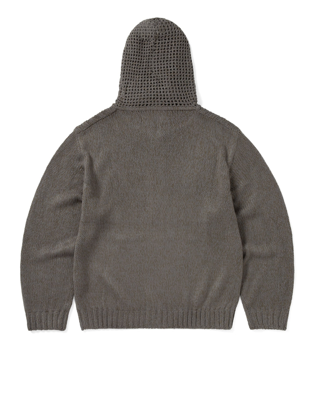 thisisneverthat - Crochet Knit Zip Up Hoodie (Grey) product image 3 | TRAB K-Fashion Australia