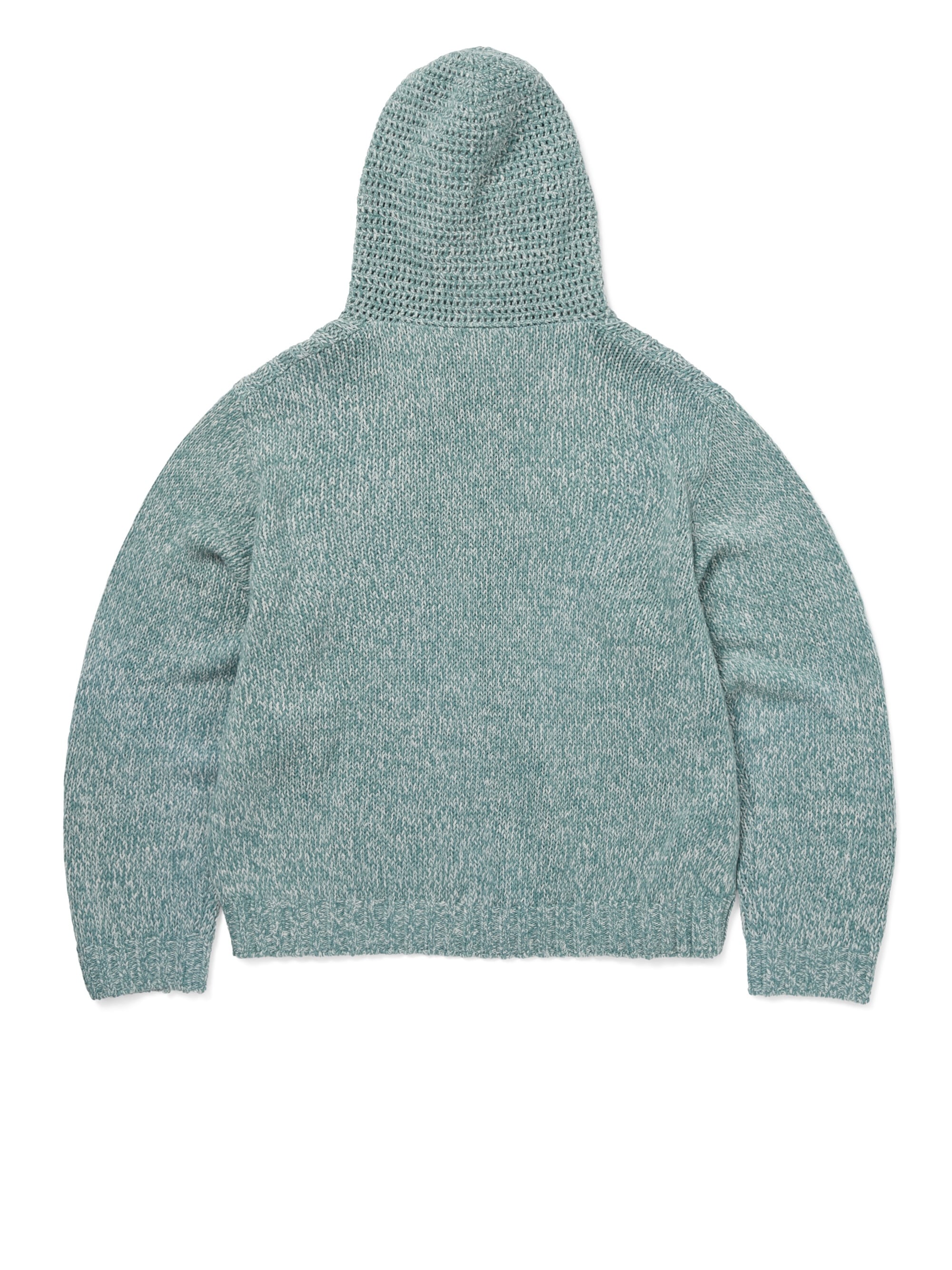 thisisneverthat - Crochet Knit Zip Up Hoodie Light (Blue) product image 3 | TRAB K-Fashion Australia