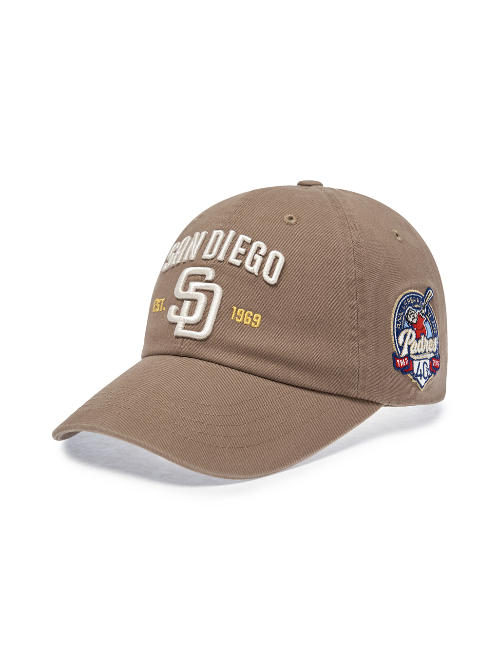 MLB Korea - MLB Cooperstown Patch Unstructured Ball Cap San Diego Padres (Beige) product image 2 | TRAB K-Fashion Australia