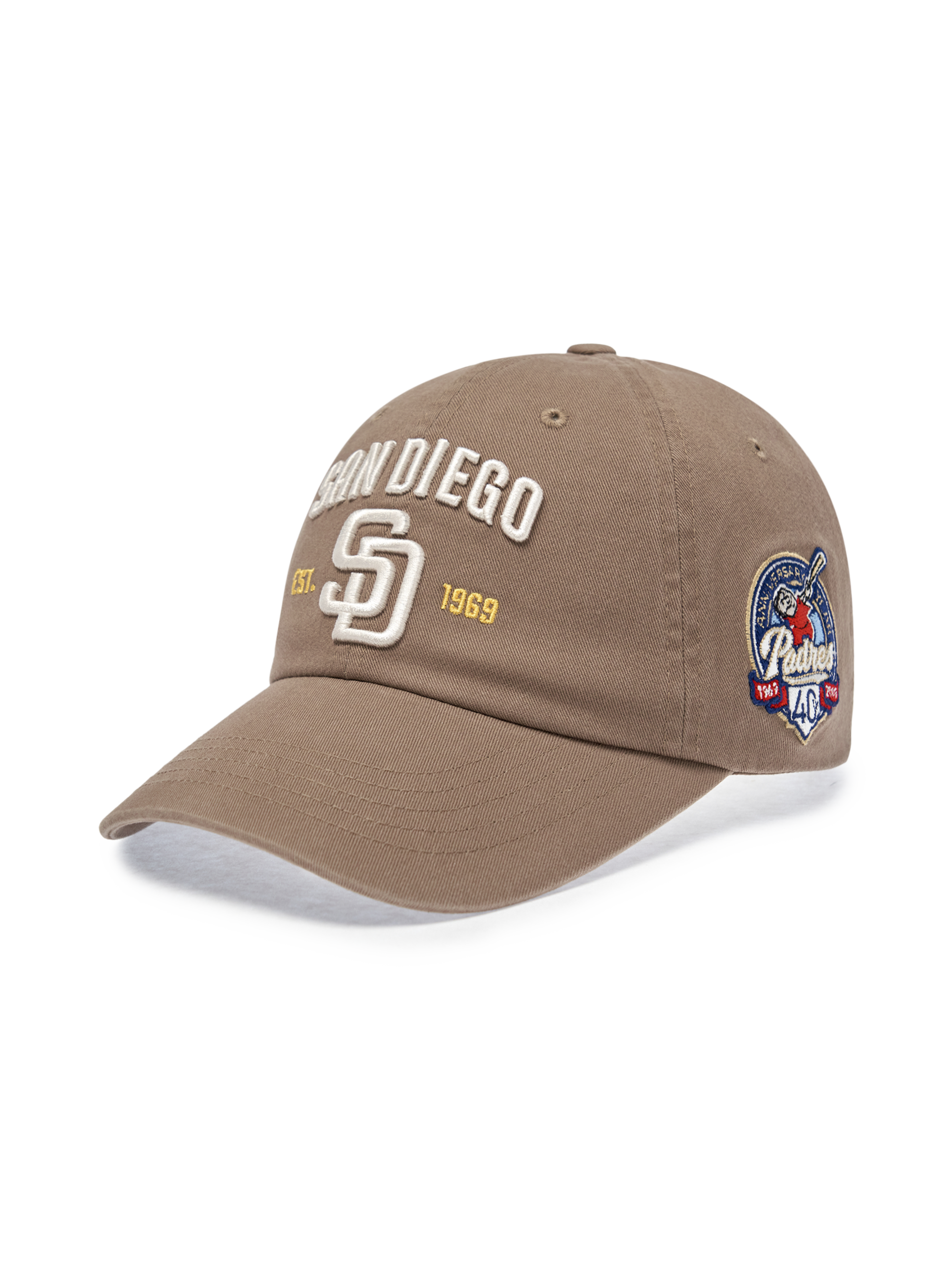 MLB Korea - MLB Cooperstown Patch Unstructured Ball Cap San Diego Padres (Beige) product image 2 | TRAB K-Fashion Australia
