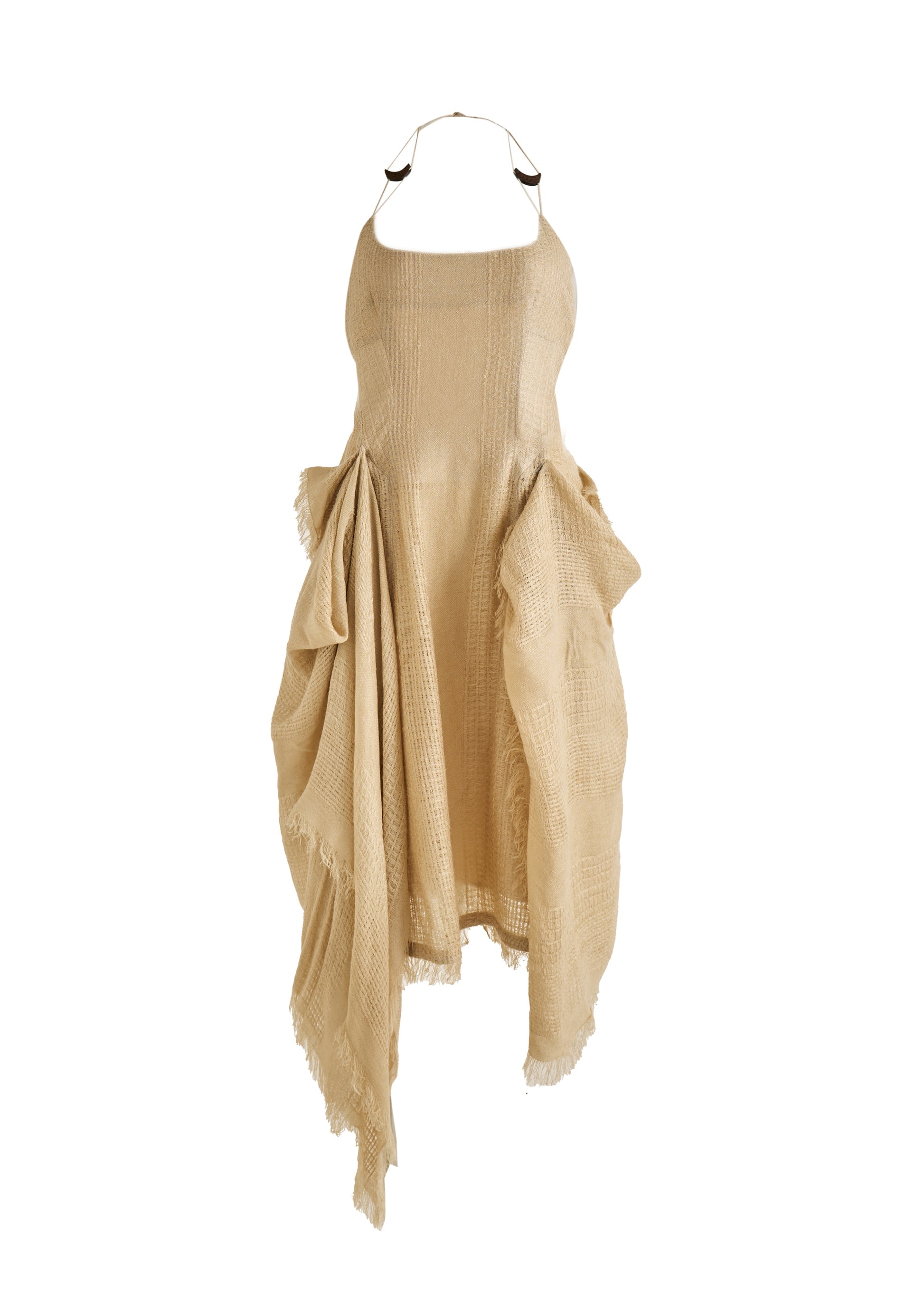 Hyein Seo - Fringed Crescent Dress (Sand) product image 5 | TRAB K-Fashion Australia