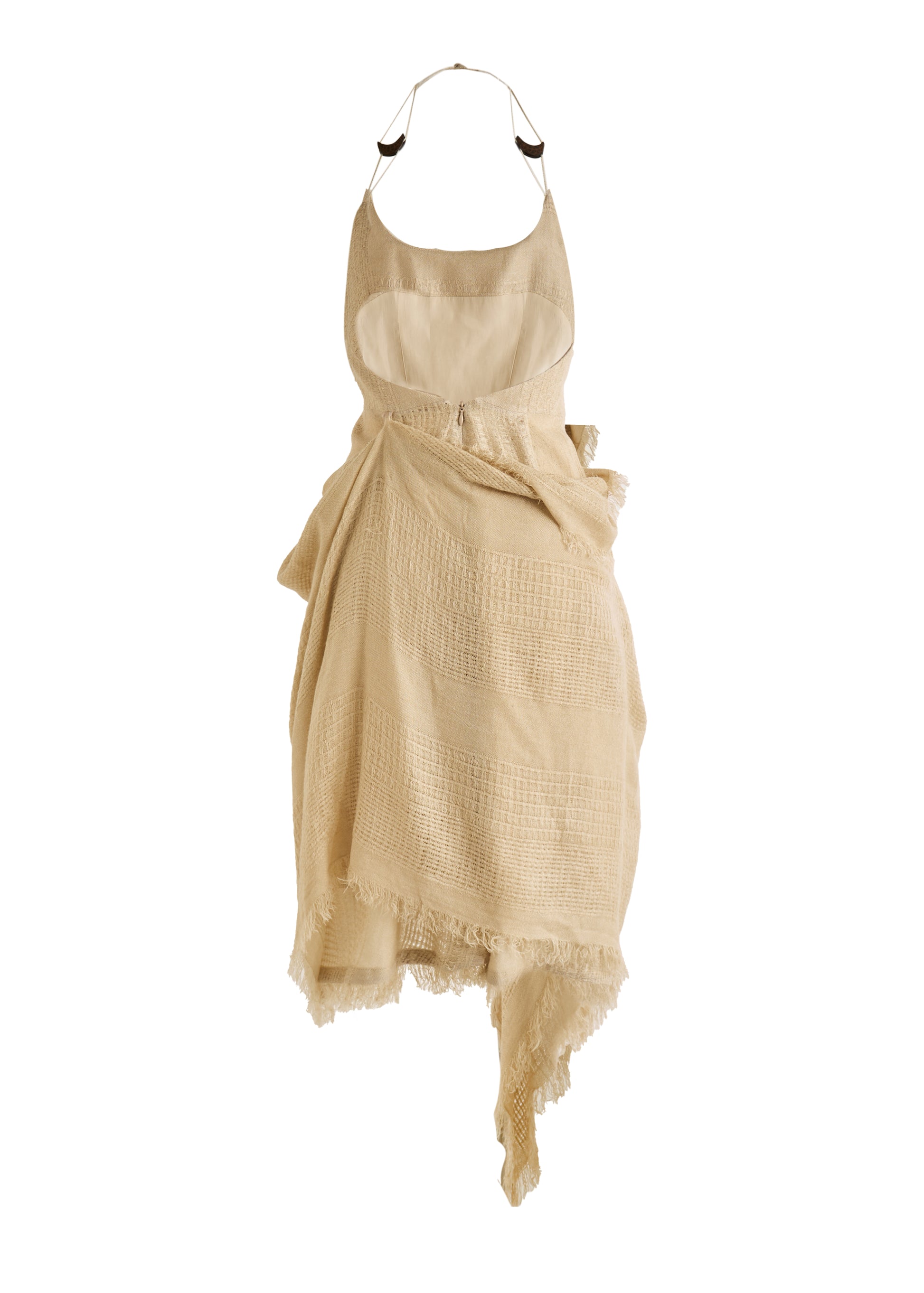 Hyein Seo - Fringed Crescent Dress (Sand) product image 6 | TRAB K-Fashion Australia