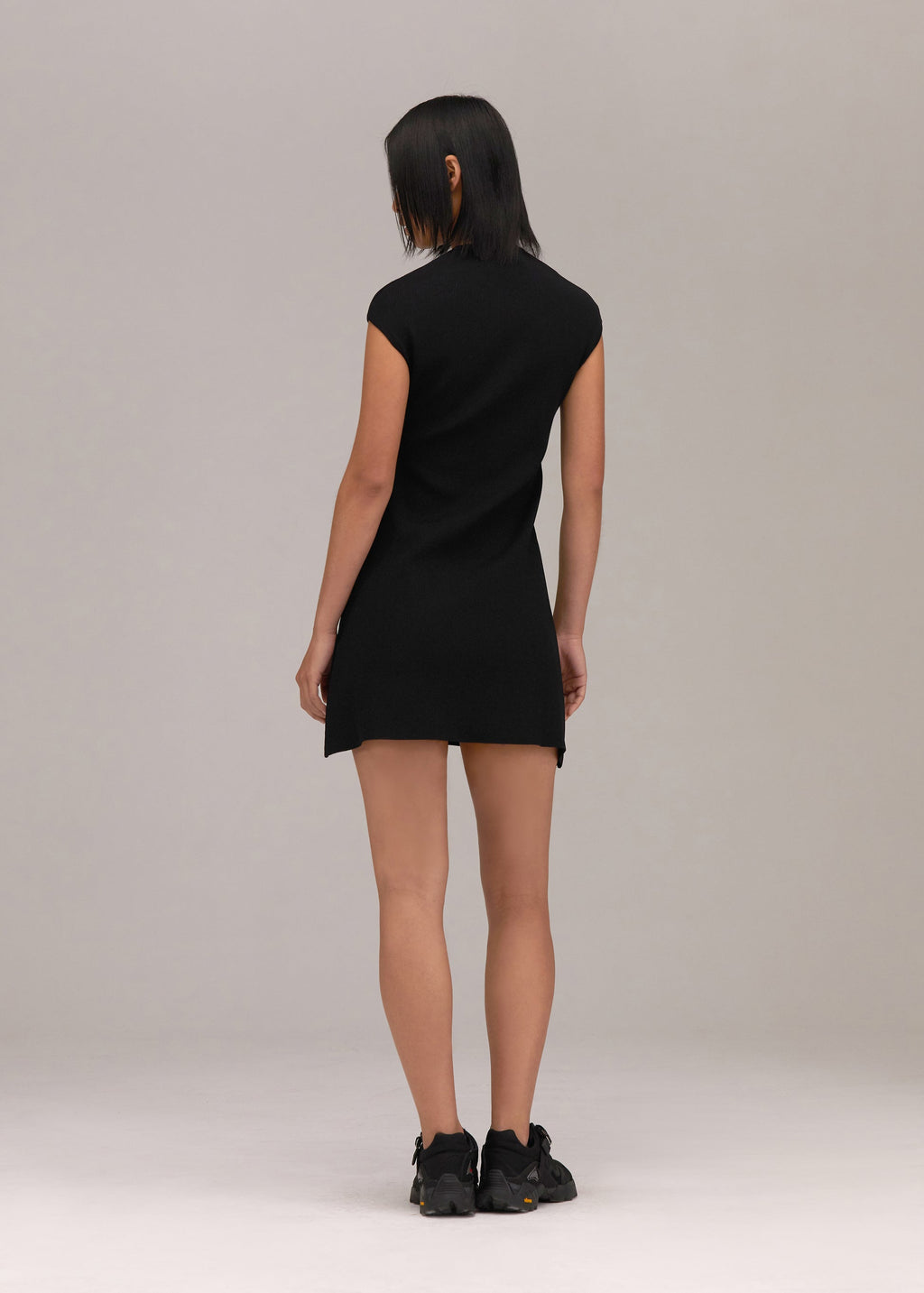 Hyein Seo - Knit Qipao Mini Dress (Black) product image 3 | TRAB K-Fashion Australia