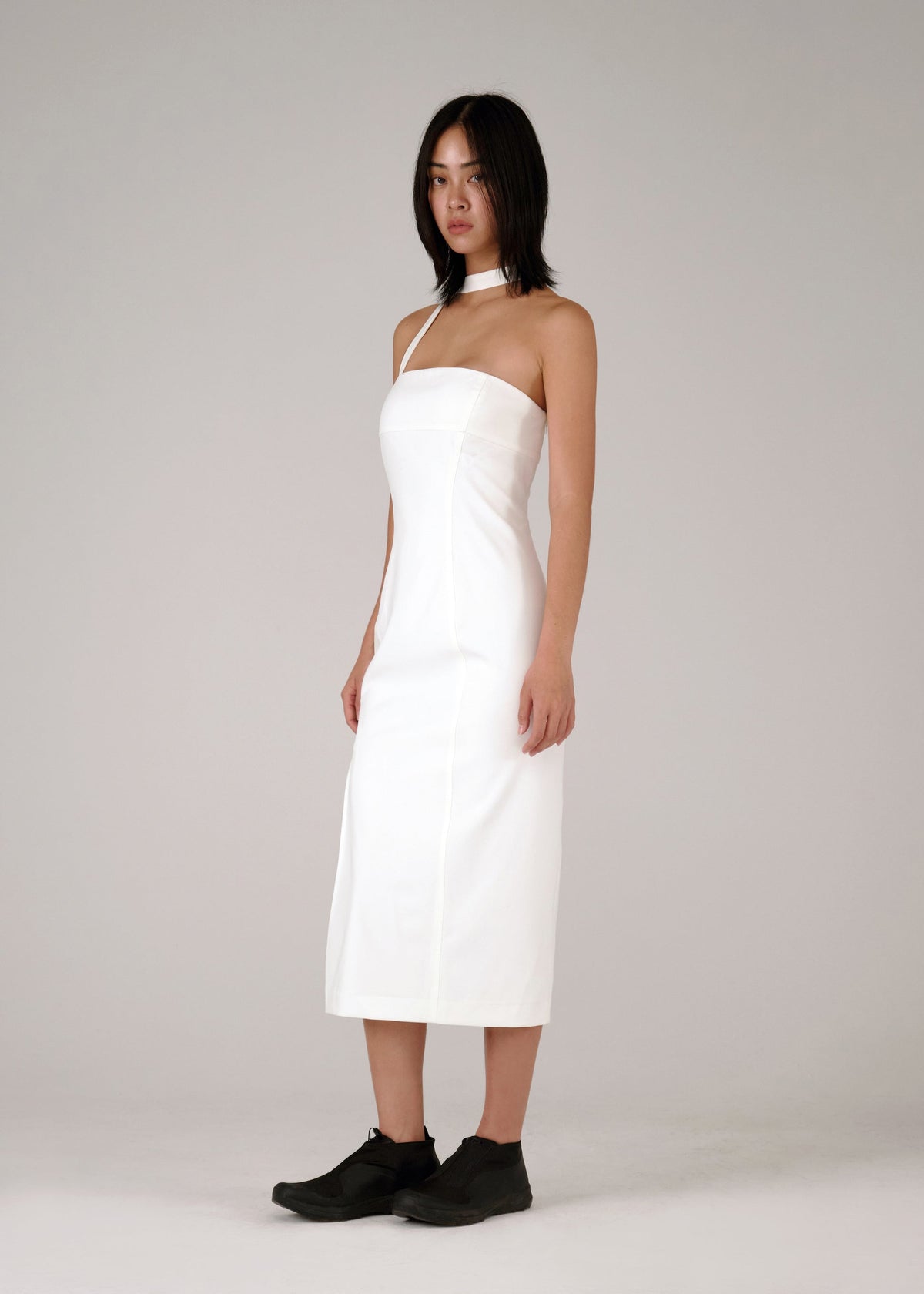 Hyein Seo - Choker Long Dress (White) product image 1 | TRAB K-Fashion Australia