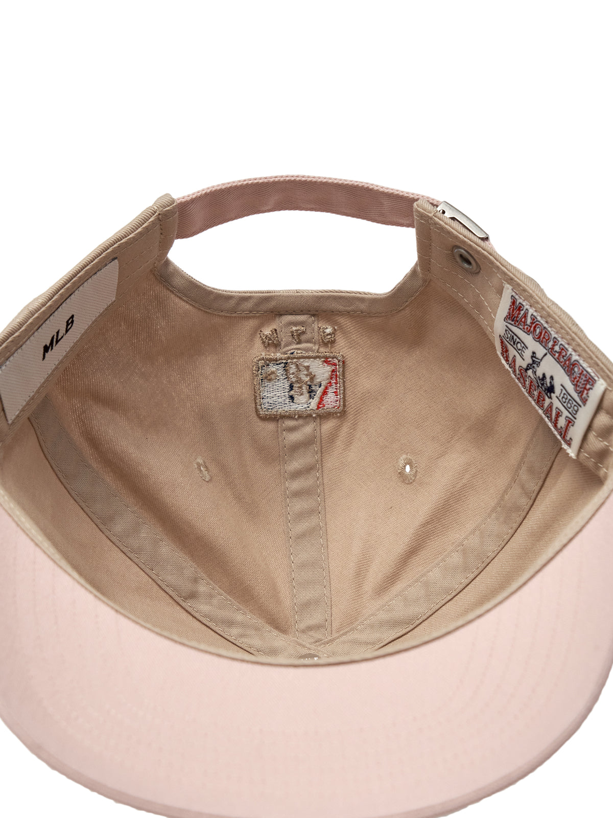 MLB Korea - MLB Q-Fit Color Block Unstructured Ball Cap New York Yankees (Light Beige) product image 7 | TRAB K-Fashion Australia