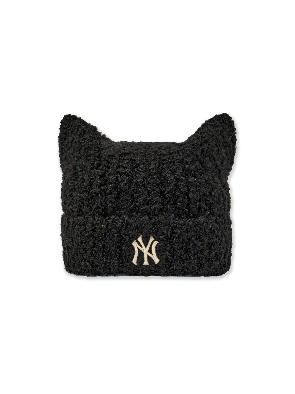 MLB Korea - MLB Plush Meow Beanie New York Yankees (Black) product image 2 | TRAB K-Fashion Australia
