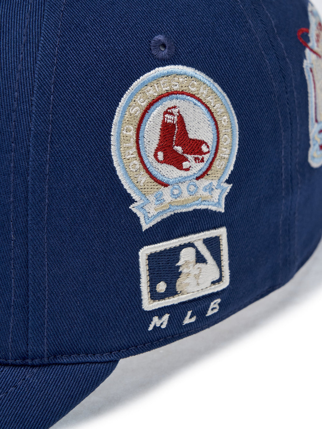MLB Korea - MLB Signature All-Over Patch Structure Ball Cap Boston Red Sox (Navy) product image 9 | TRAB K-Fashion Australia