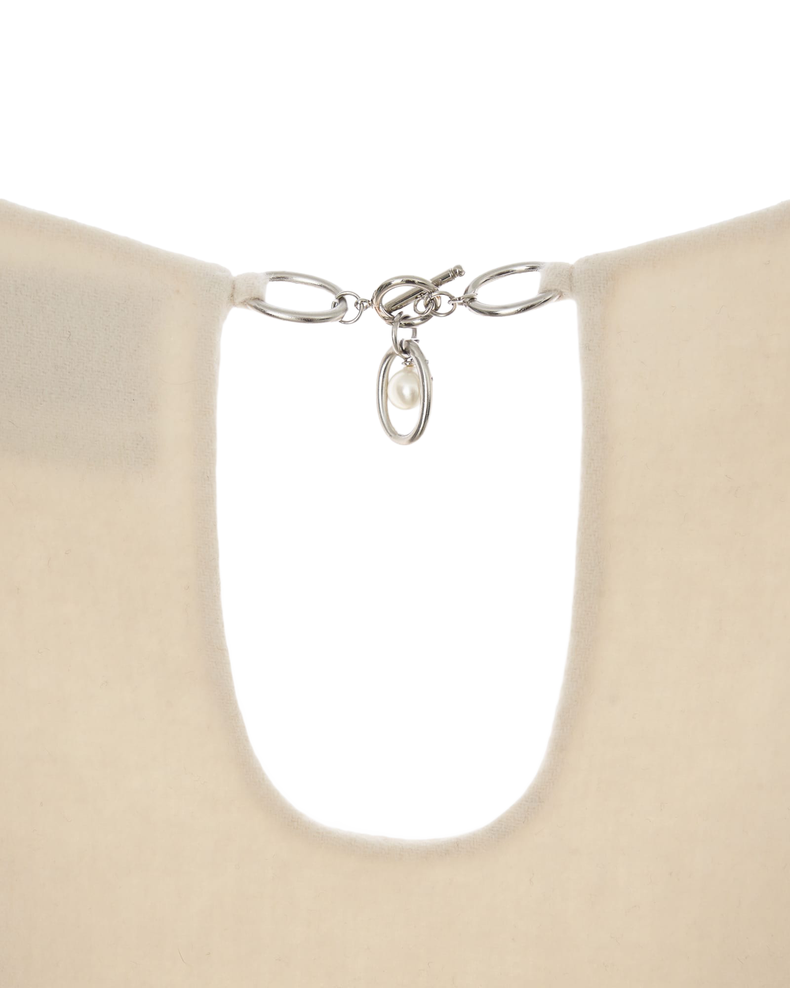 Kimhe Kim - Double Faced Chain Embellishment Sleeveless Vest (Cream) product image 14 | TRAB K-Fashion Australia