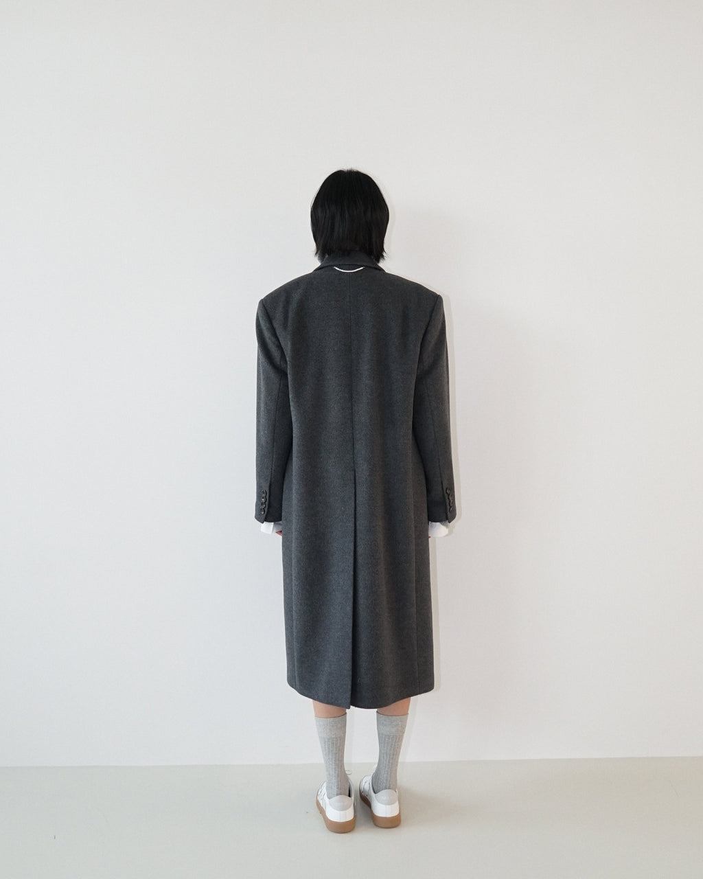 Kimhe Kim - Daniel Double Brestead Coat (Grey) product image 4 | TRAB K-Fashion Australia