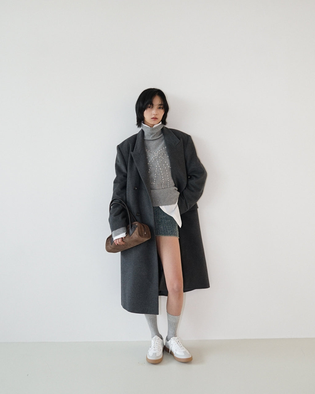 Kimhe Kim - Daniel Double Brestead Coat (Grey) product image 5 | TRAB K-Fashion Australia