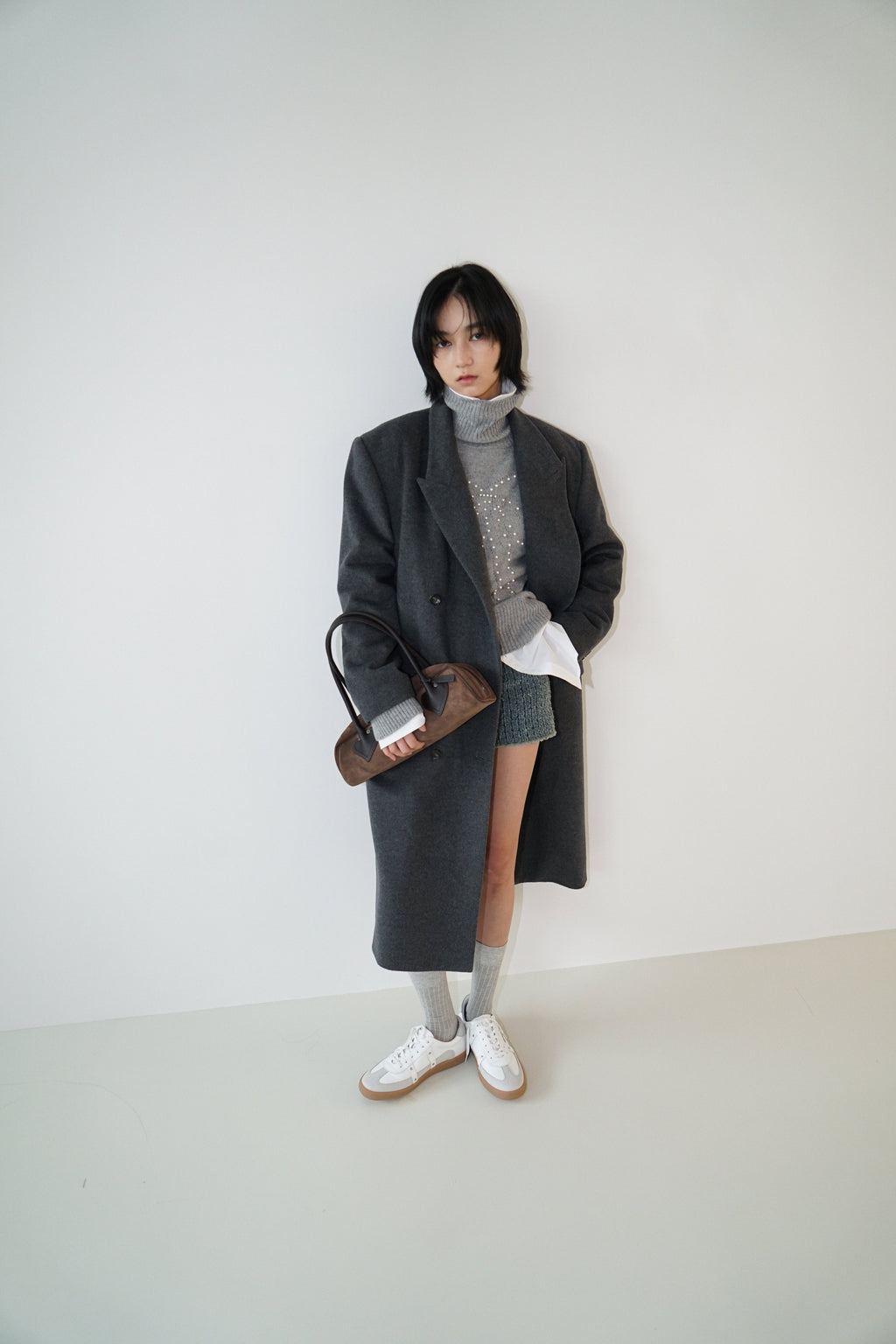 Kimhe Kim - Daniel Double Brestead Coat (Grey) product image 6 | TRAB K-Fashion Australia