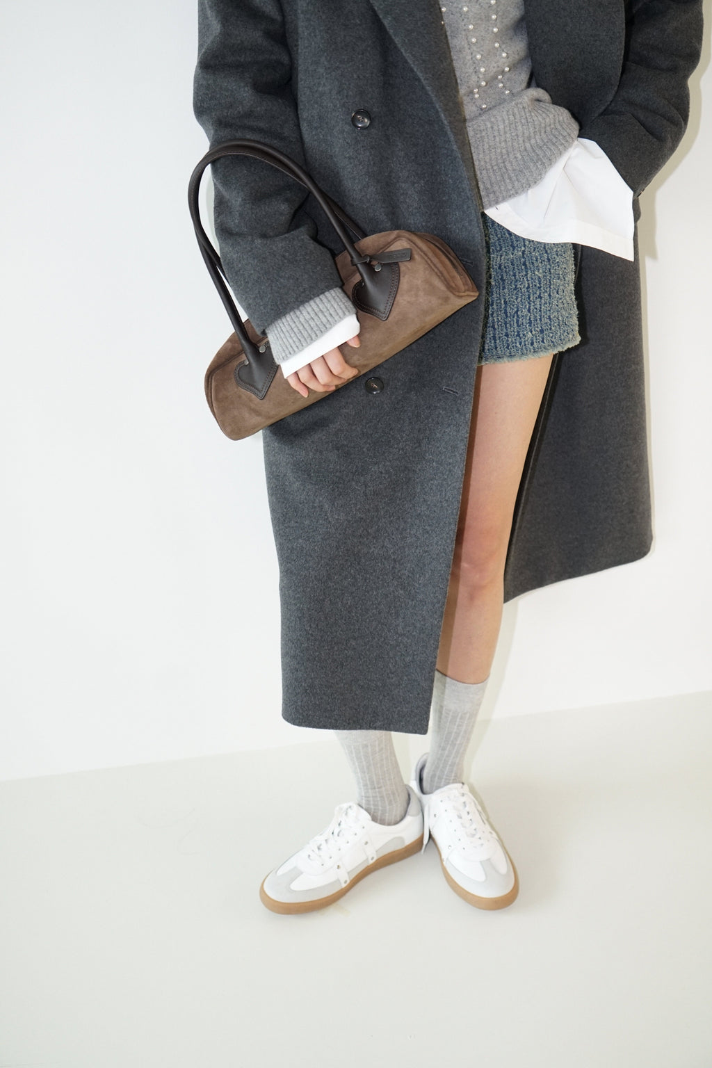 Kimhe Kim - Daniel Double Brestead Coat (Grey) product image 7 | TRAB K-Fashion Australia