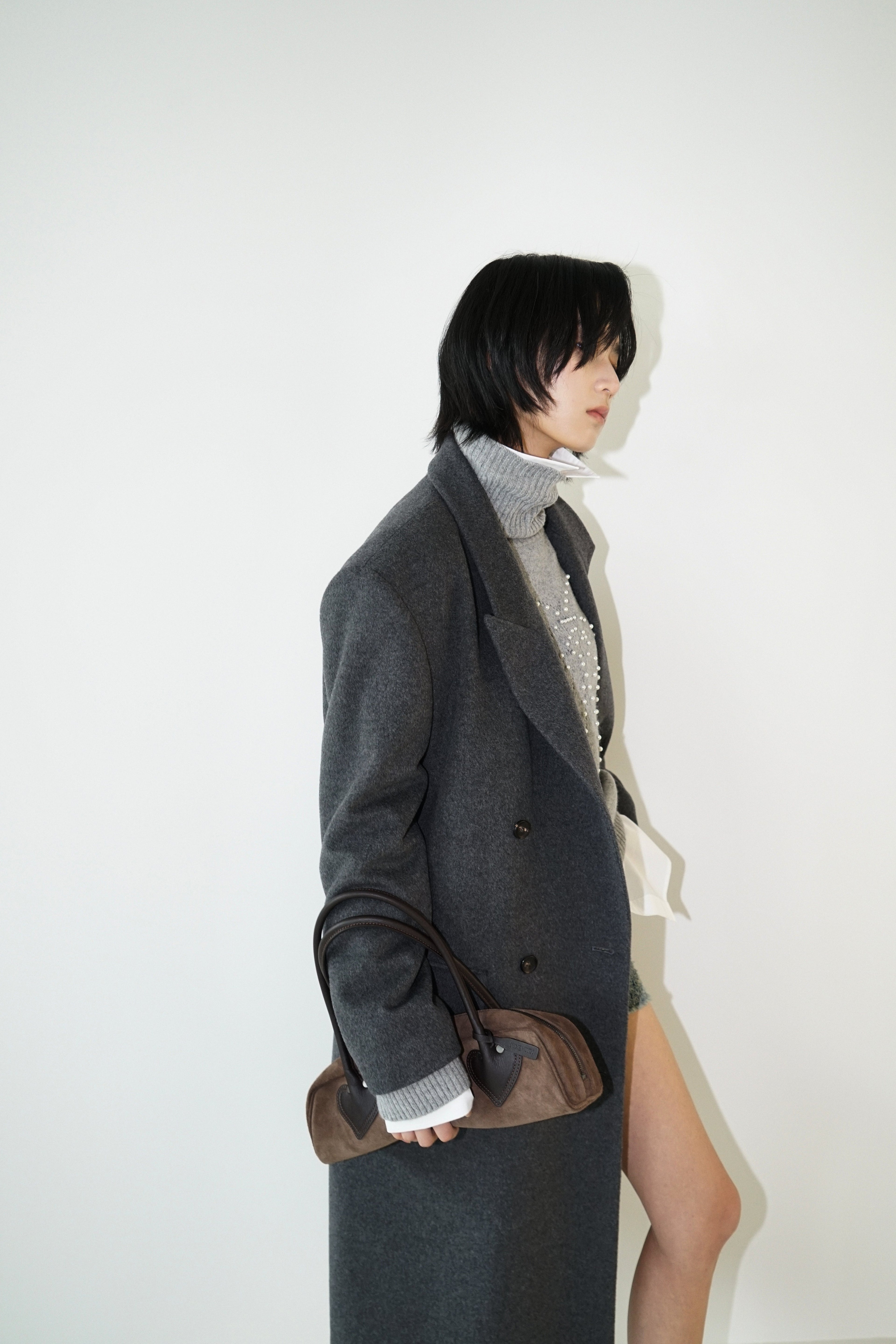 Kimhe Kim - Daniel Double Brestead Coat (Grey) product image 8 | TRAB K-Fashion Australia