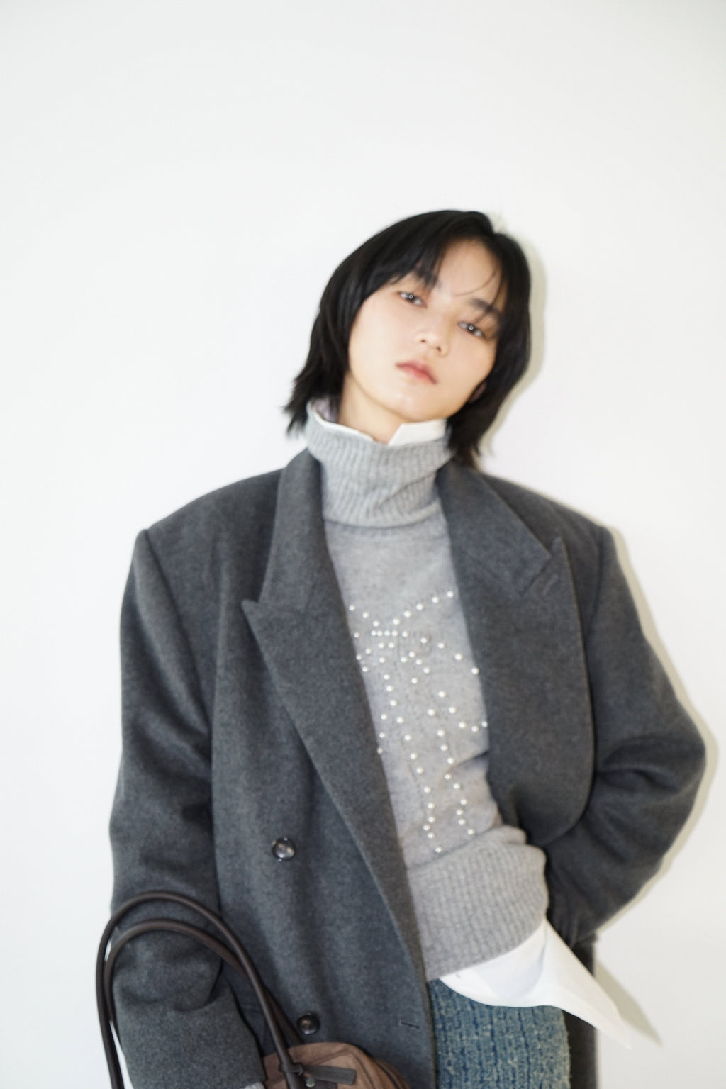 Kimhe Kim - Daniel Double Brestead Coat (Grey) product image 9 | TRAB K-Fashion Australia