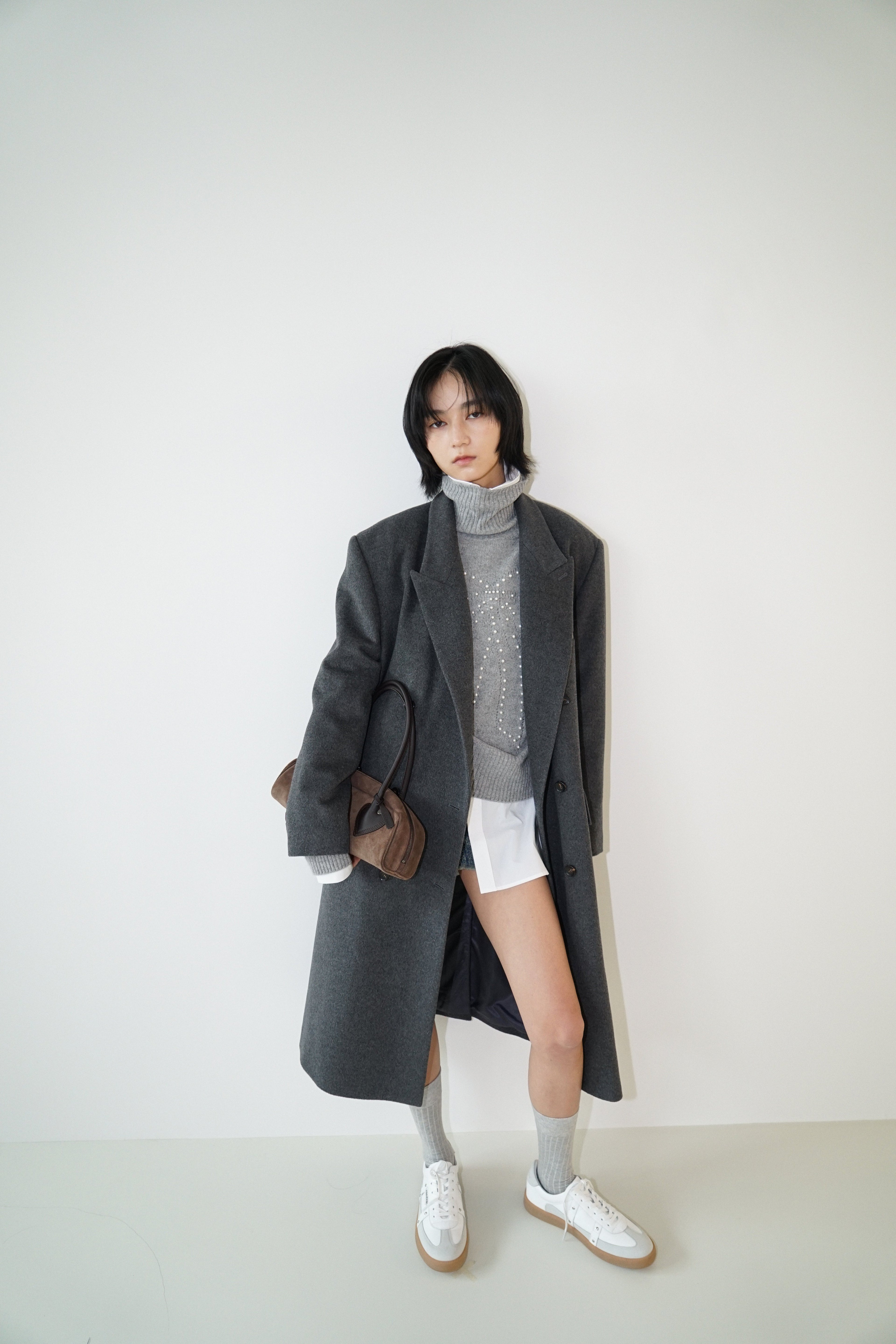 Kimhe Kim - Daniel Double Brestead Coat (Grey) product image 10 | TRAB K-Fashion Australia