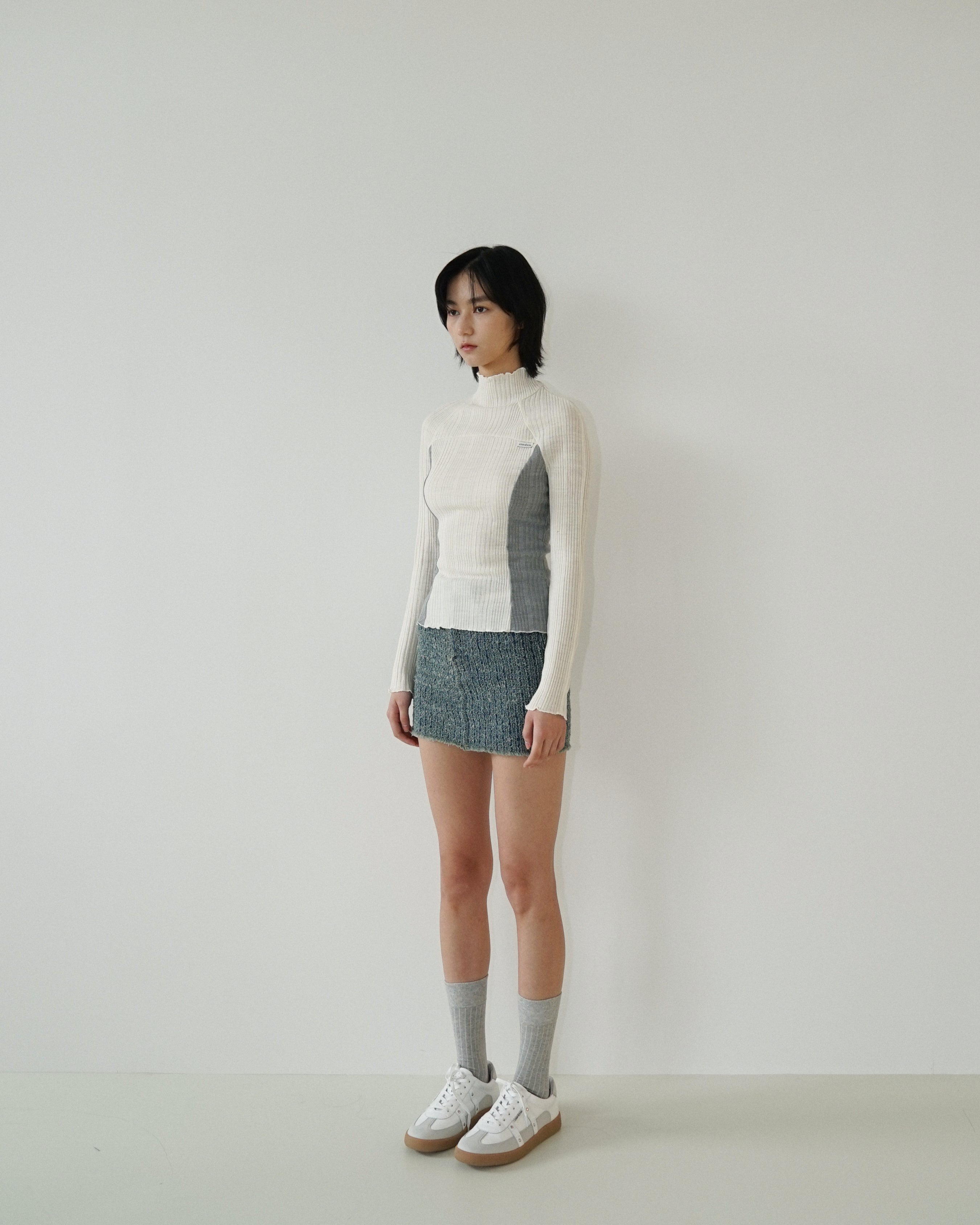 Kimhe Kim - Gabriel Knit (Grey/Ivory) product image 2 | TRAB K-Fashion Australia