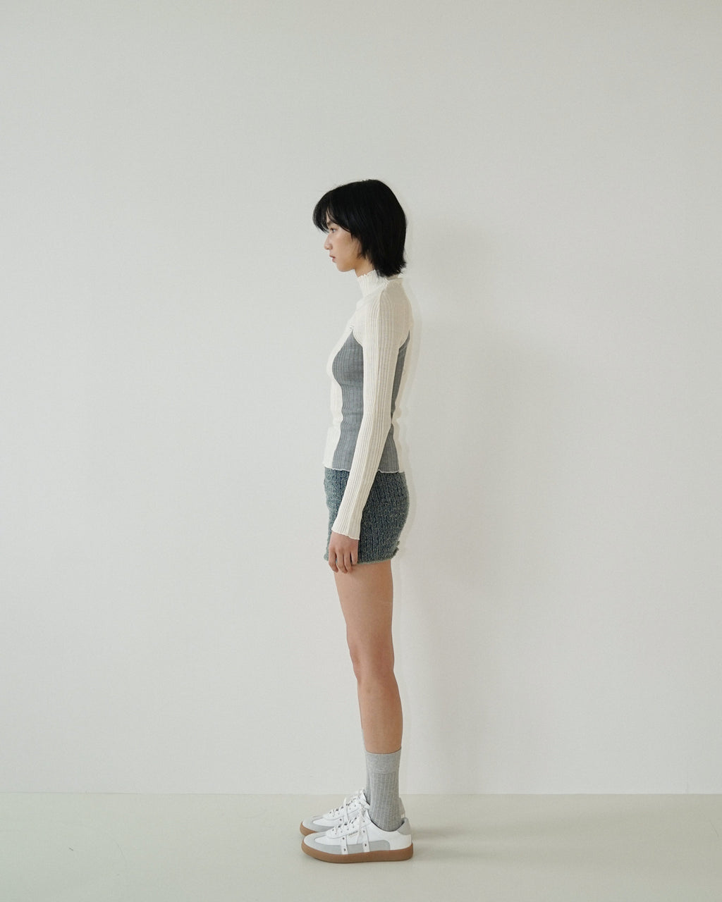 Kimhe Kim - Gabriel Knit (Grey/Ivory) product image 3 | TRAB K-Fashion Australia