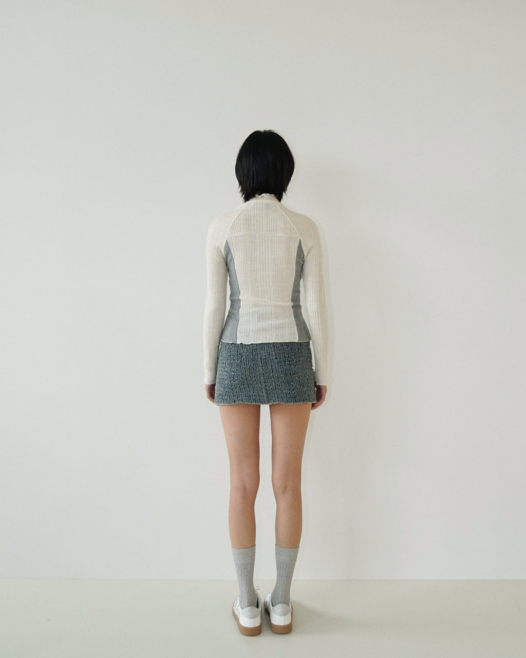 Kimhe Kim - Gabriel Knit (Grey/Ivory) product image 4 | TRAB K-Fashion Australia