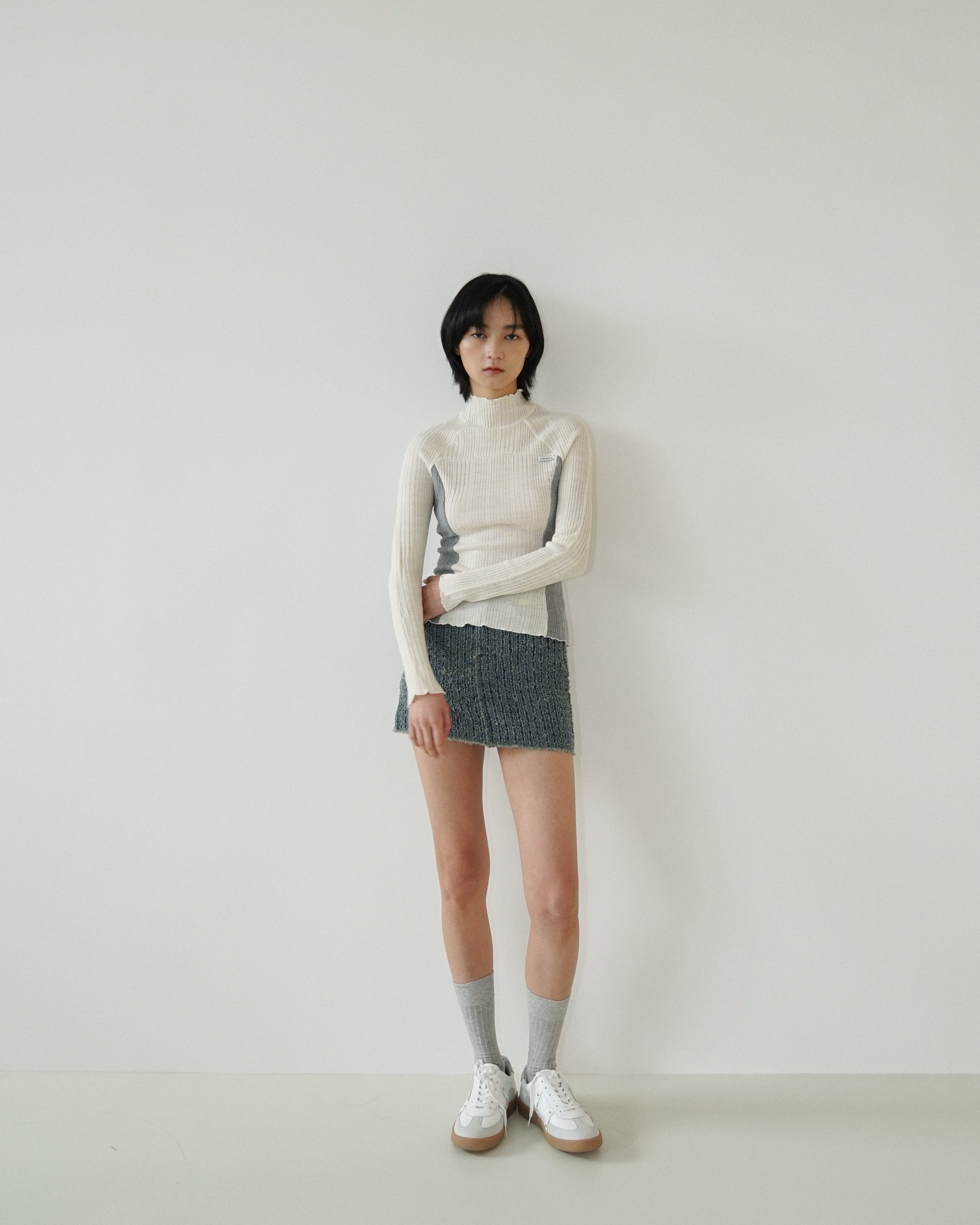 Kimhe Kim - Gabriel Knit (Grey/Ivory) product image 5 | TRAB K-Fashion Australia