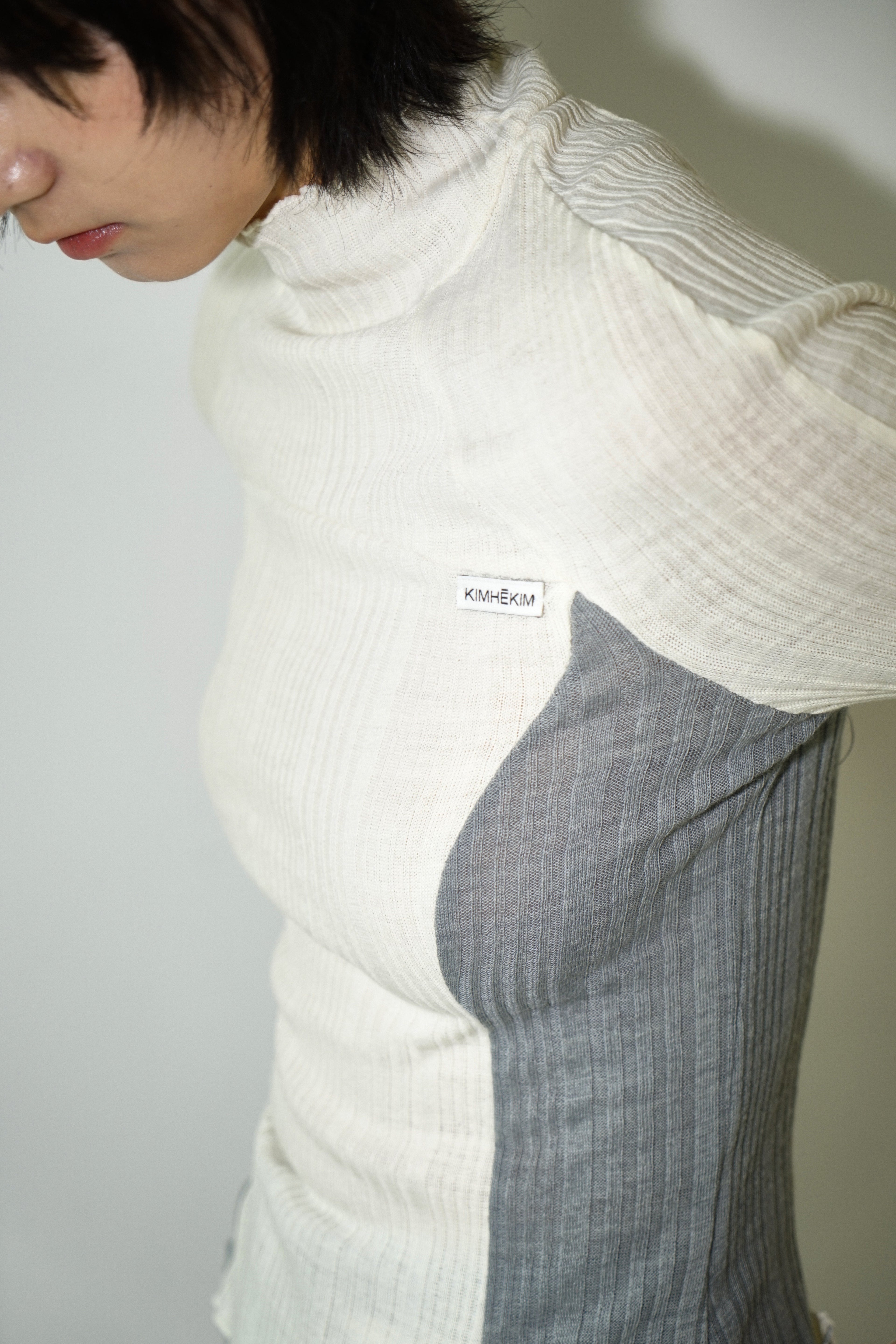 Kimhe Kim - Gabriel Knit (Grey/Ivory) product image 6 | TRAB K-Fashion Australia