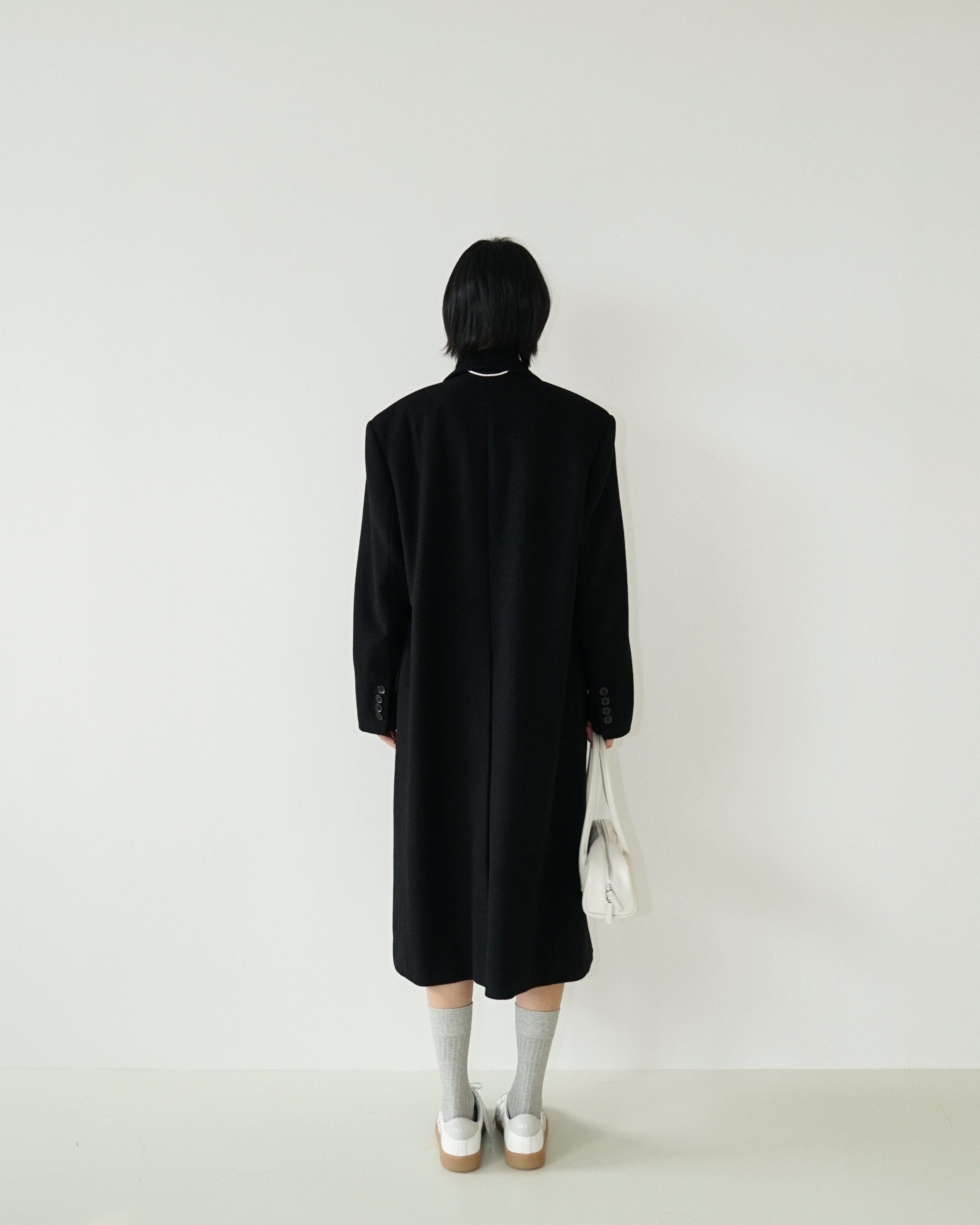 Kimhe Kim - Daniel Double Brestead Coat (Black) product image 4 | TRAB K-Fashion Australia