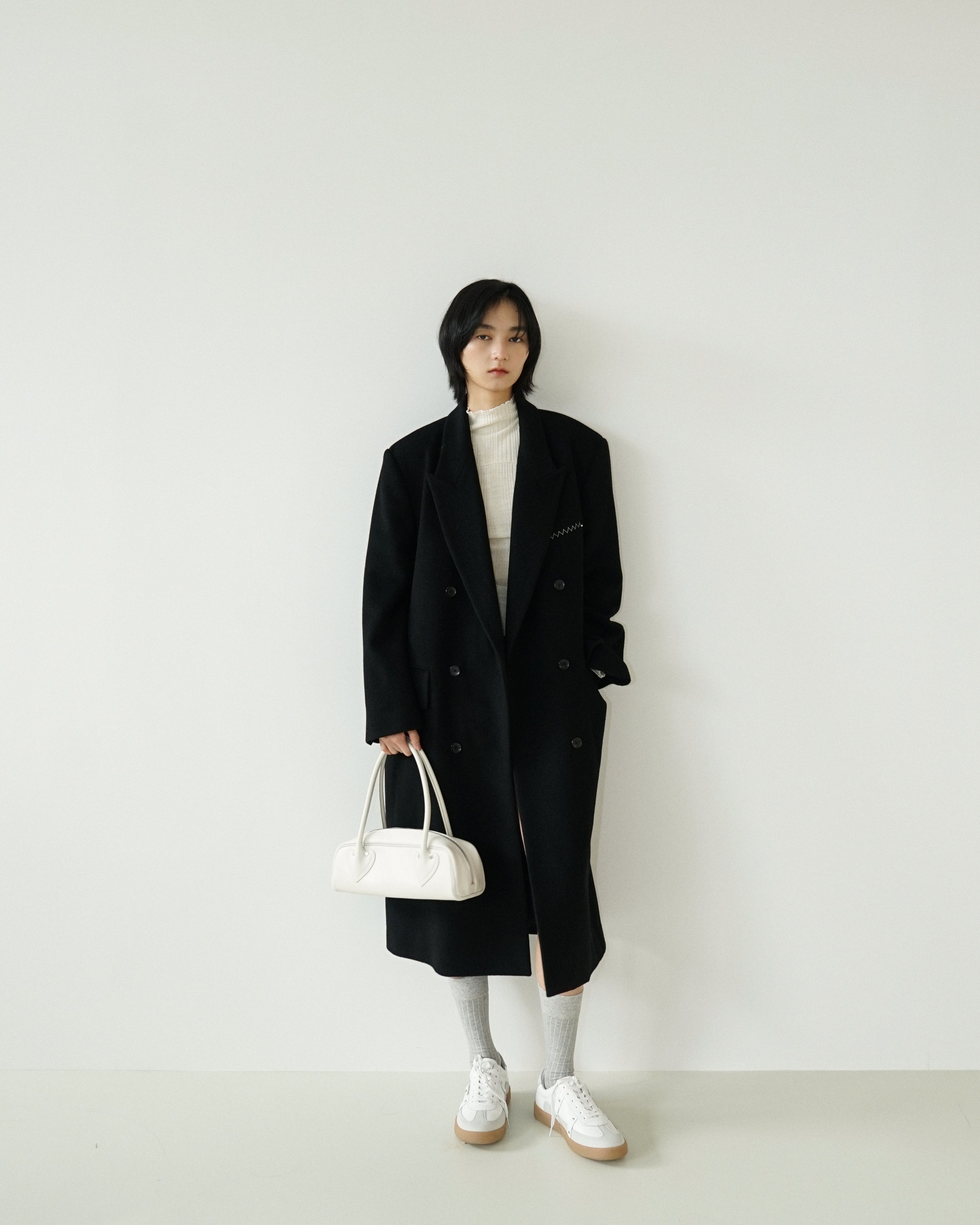 Kimhe Kim - Daniel Double Brestead Coat (Black) product image 5 | TRAB K-Fashion Australia