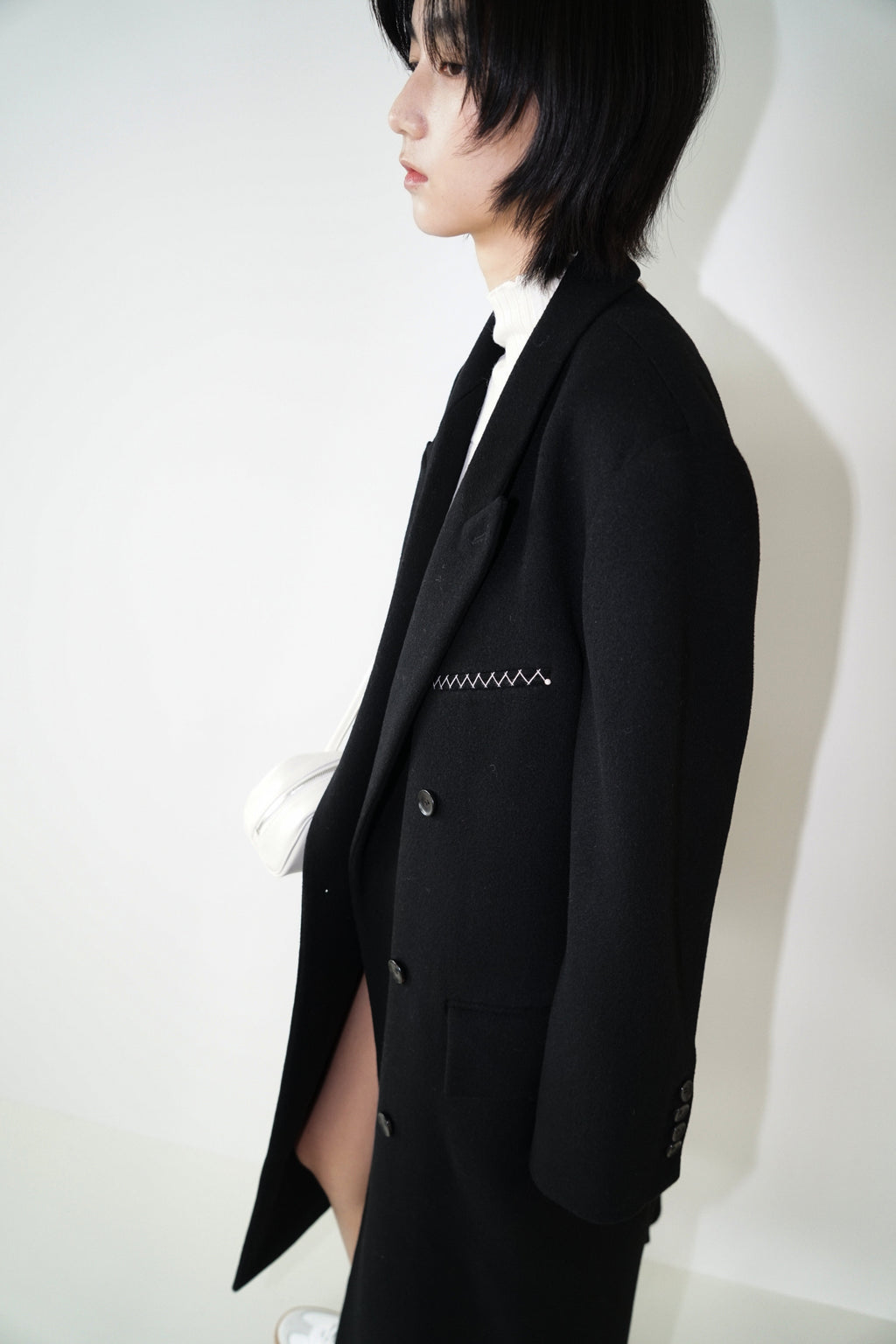 Kimhe Kim - Daniel Double Brestead Coat (Black) product image 6 | TRAB K-Fashion Australia