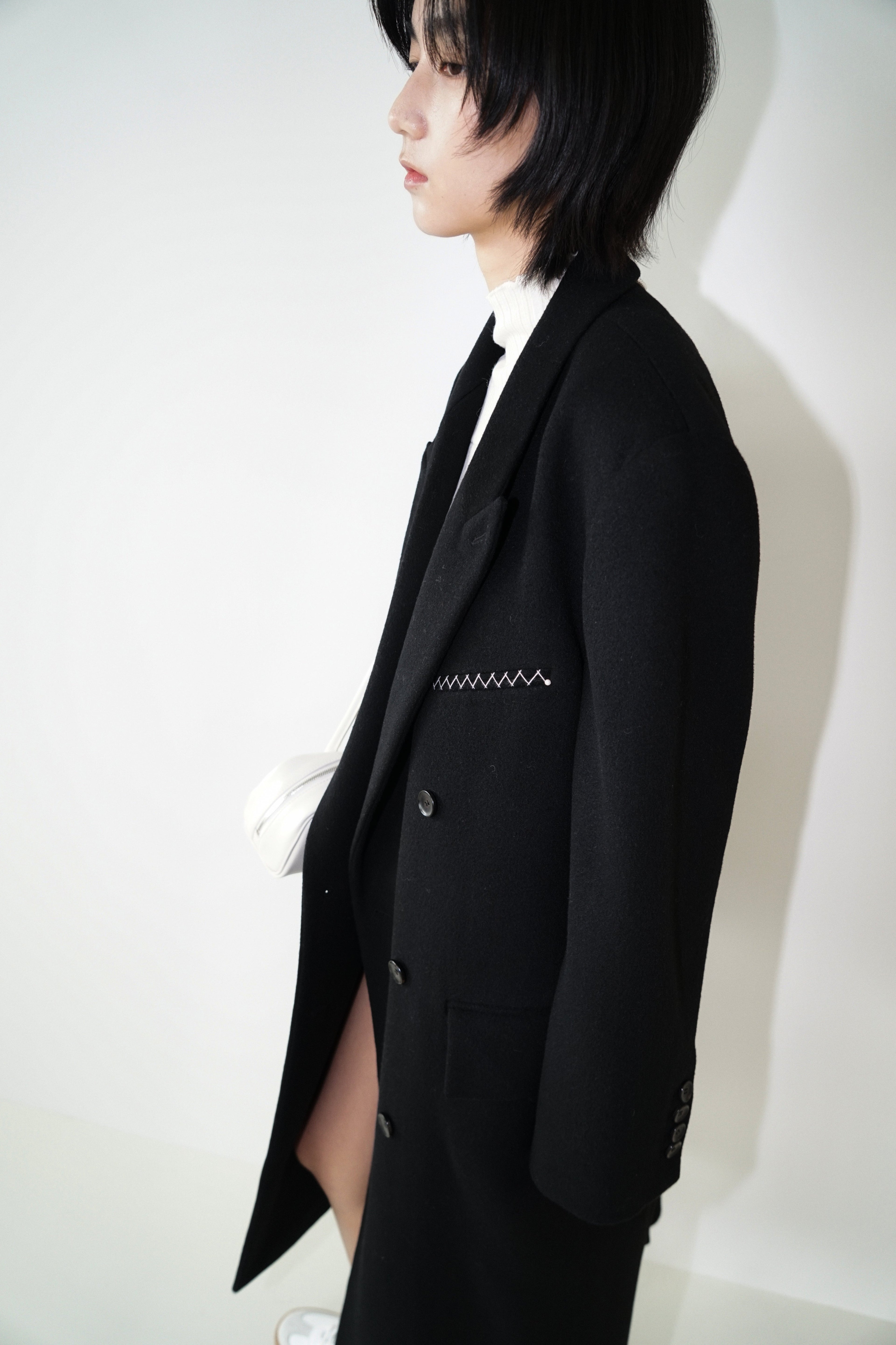 Kimhe Kim - Daniel Double Brestead Coat (Black) product image 6 | TRAB K-Fashion Australia