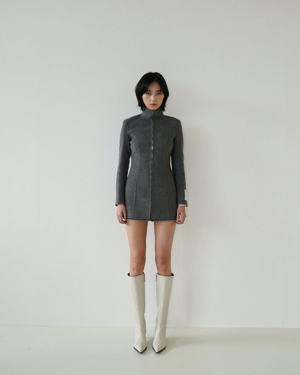Kimhe Kim - Stockman Cashmere Jacket (Grey) product image 1 | TRAB K-Fashion Australia