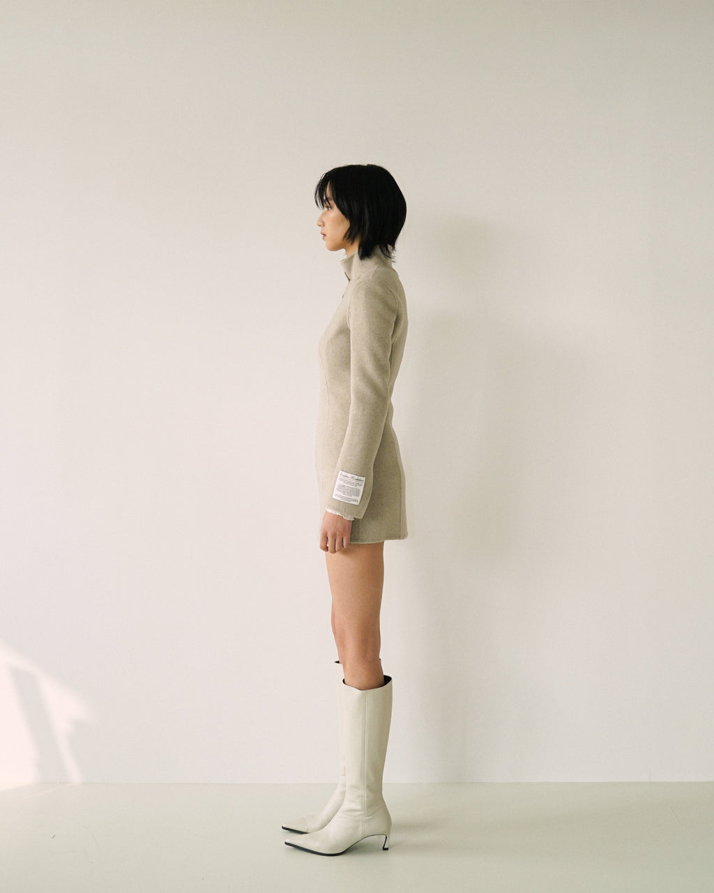 Kimhe Kim - Stockman Cashmere Jacket (Light Grey) product image 3 | TRAB K-Fashion Australia