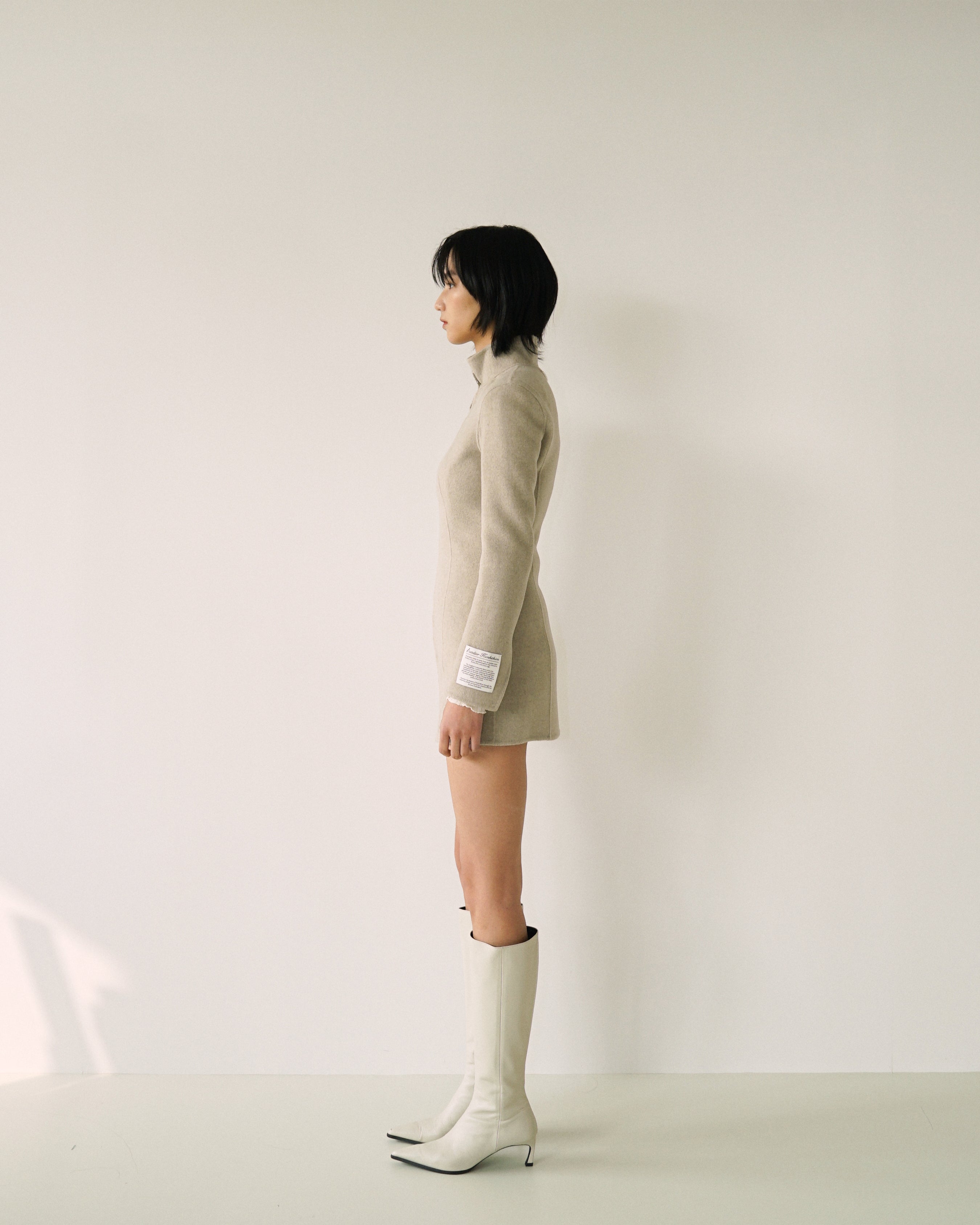 Kimhe Kim - Stockman Cashmere Jacket (Light Grey) product image 3 | TRAB K-Fashion Australia